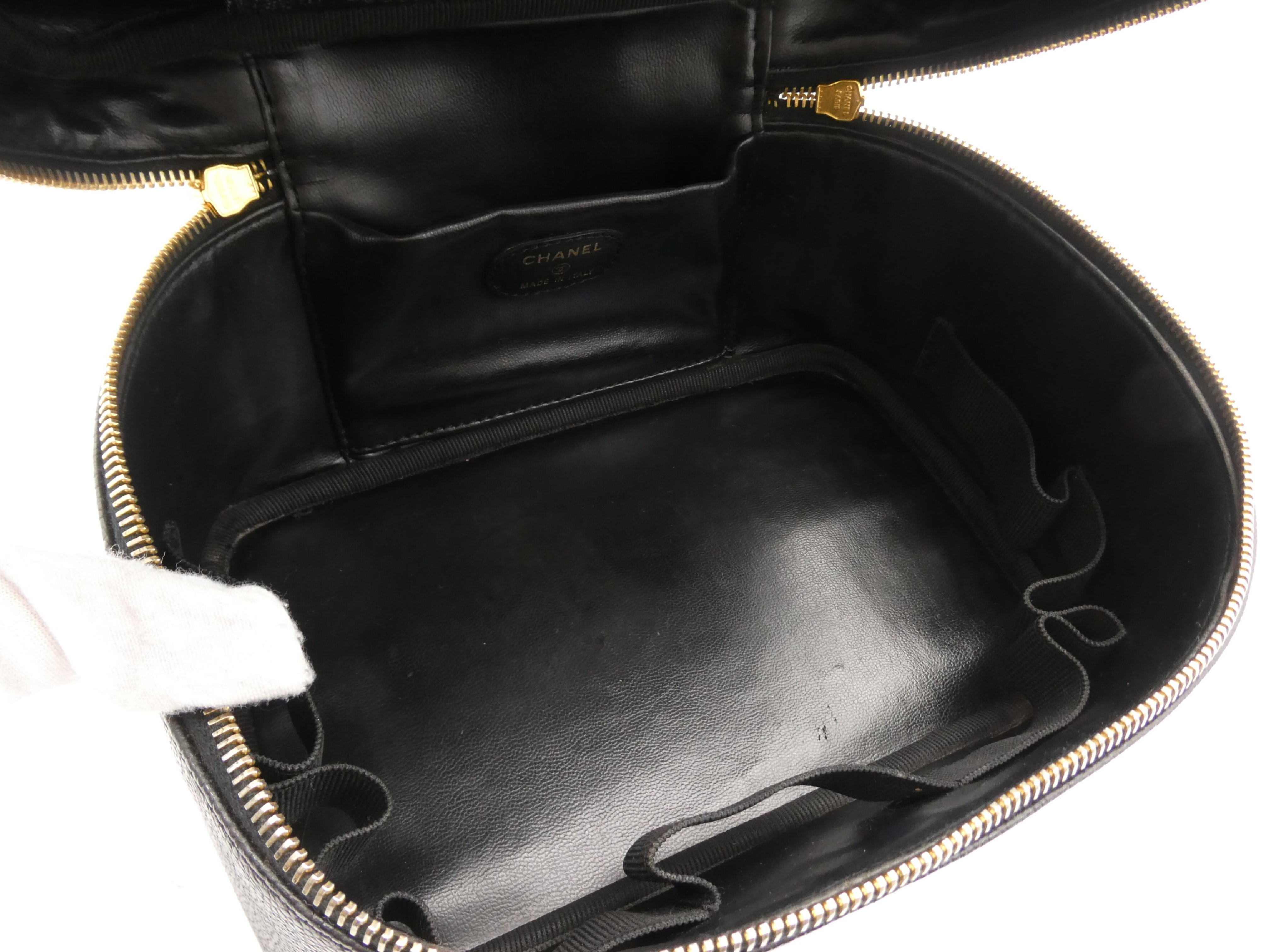 Caviar Skin Coco Mark Vanity Bag — view 8