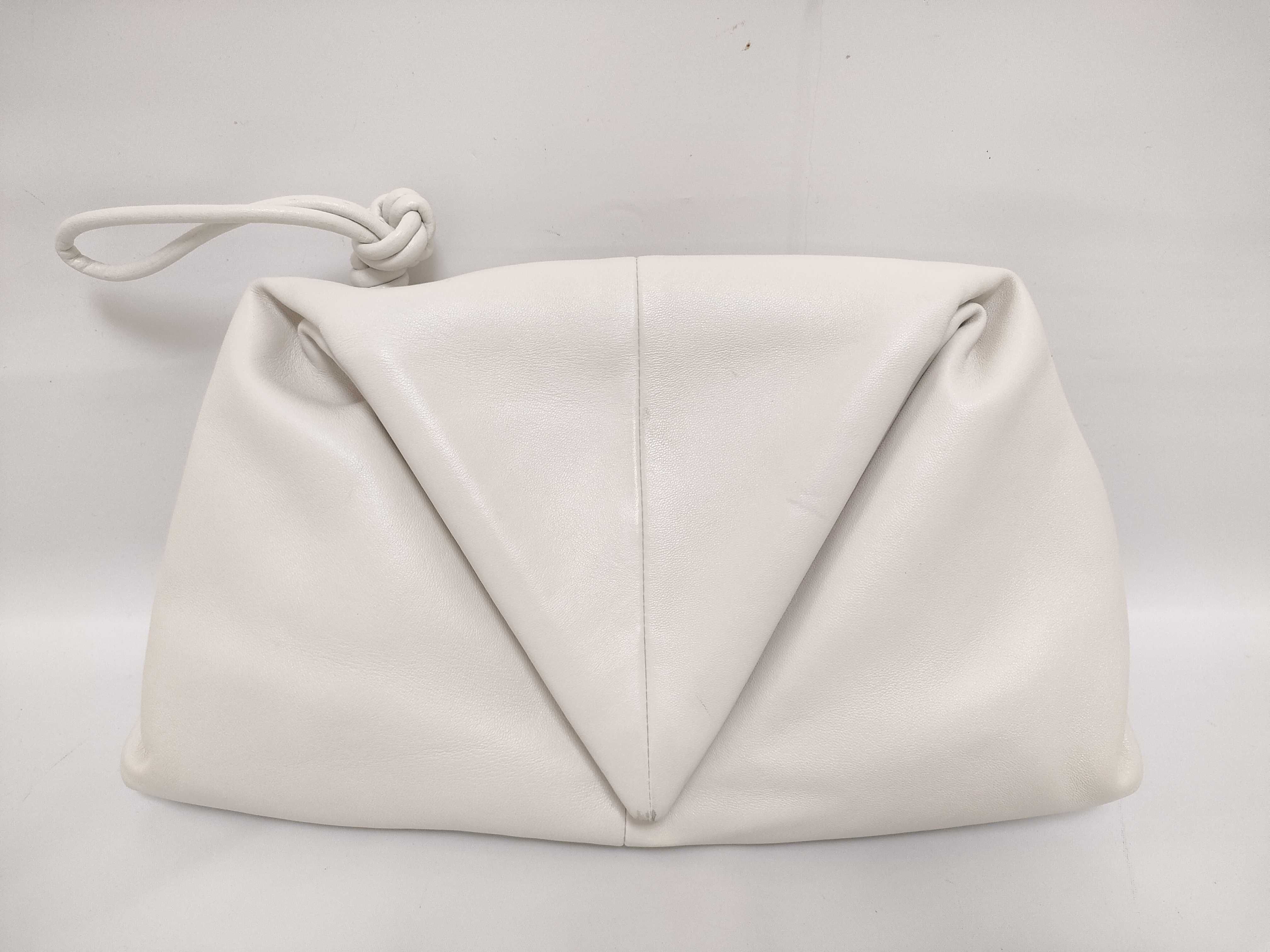Triangle Leather Clutch Bag