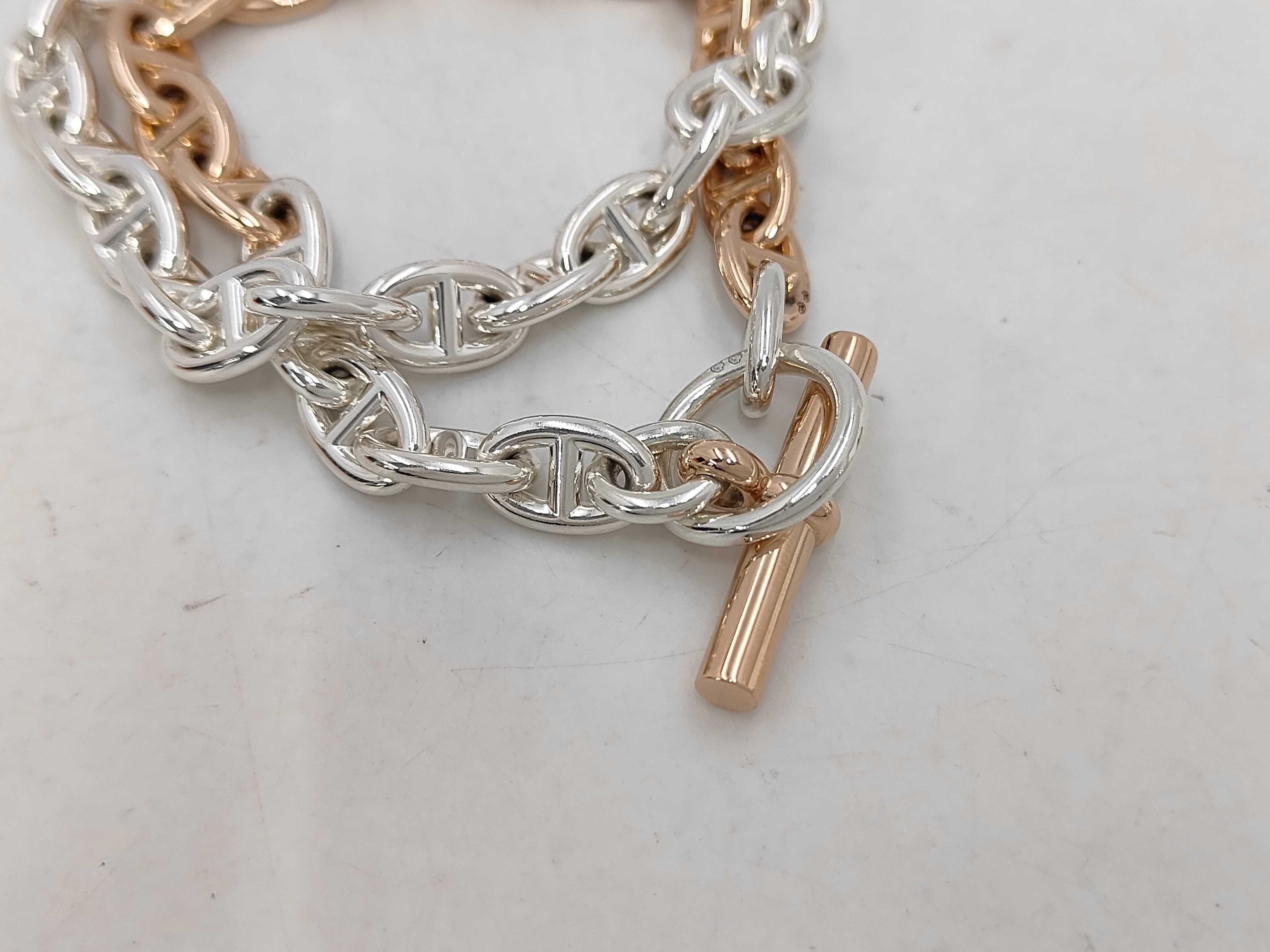 Double Tour Chaine d'Ancre Bracelet/Bangle, 43 links, 92.5g — view 3