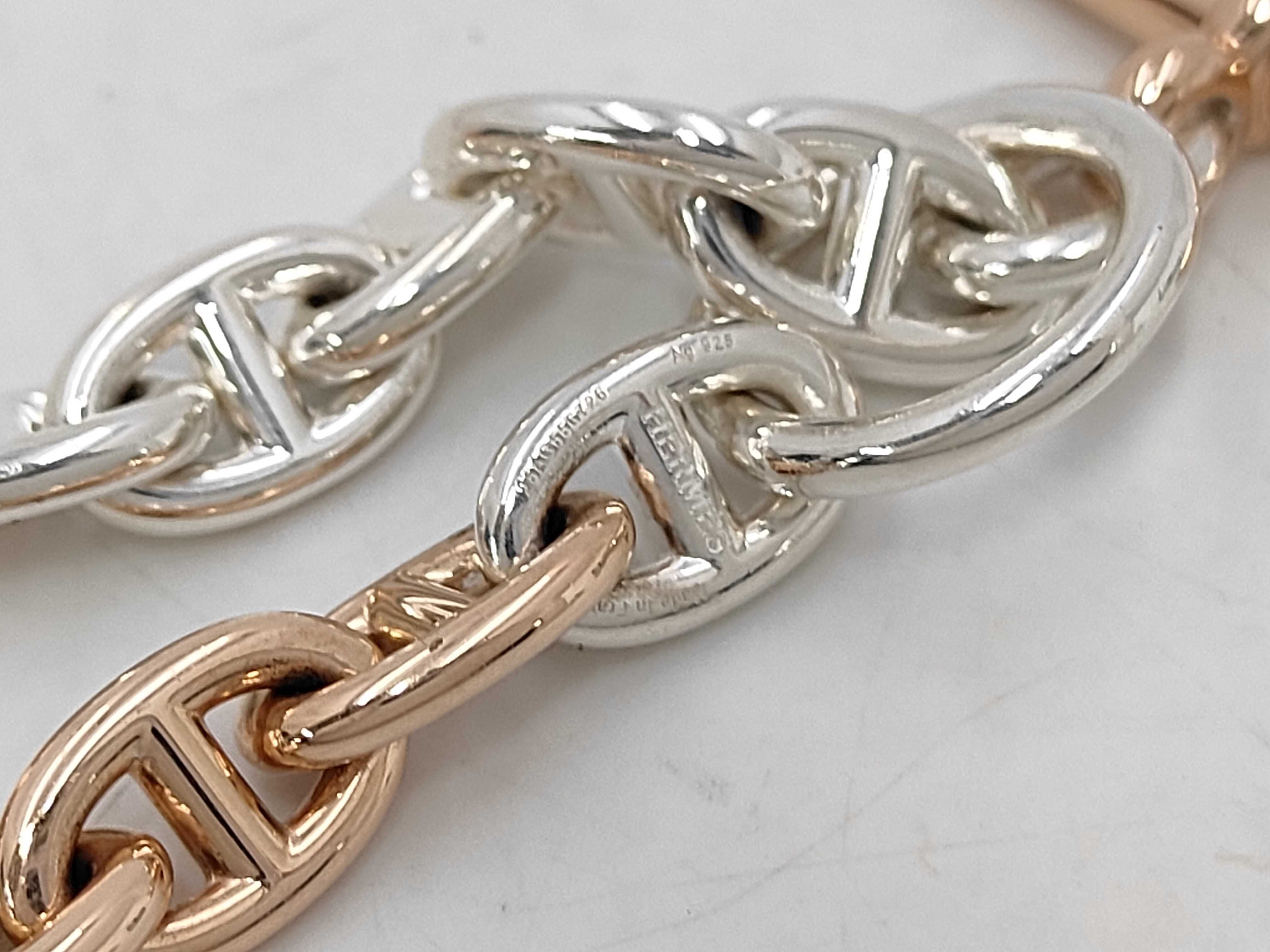 Double Tour Chaine d'Ancre Bracelet/Bangle, 43 links, 92.5g — view 5