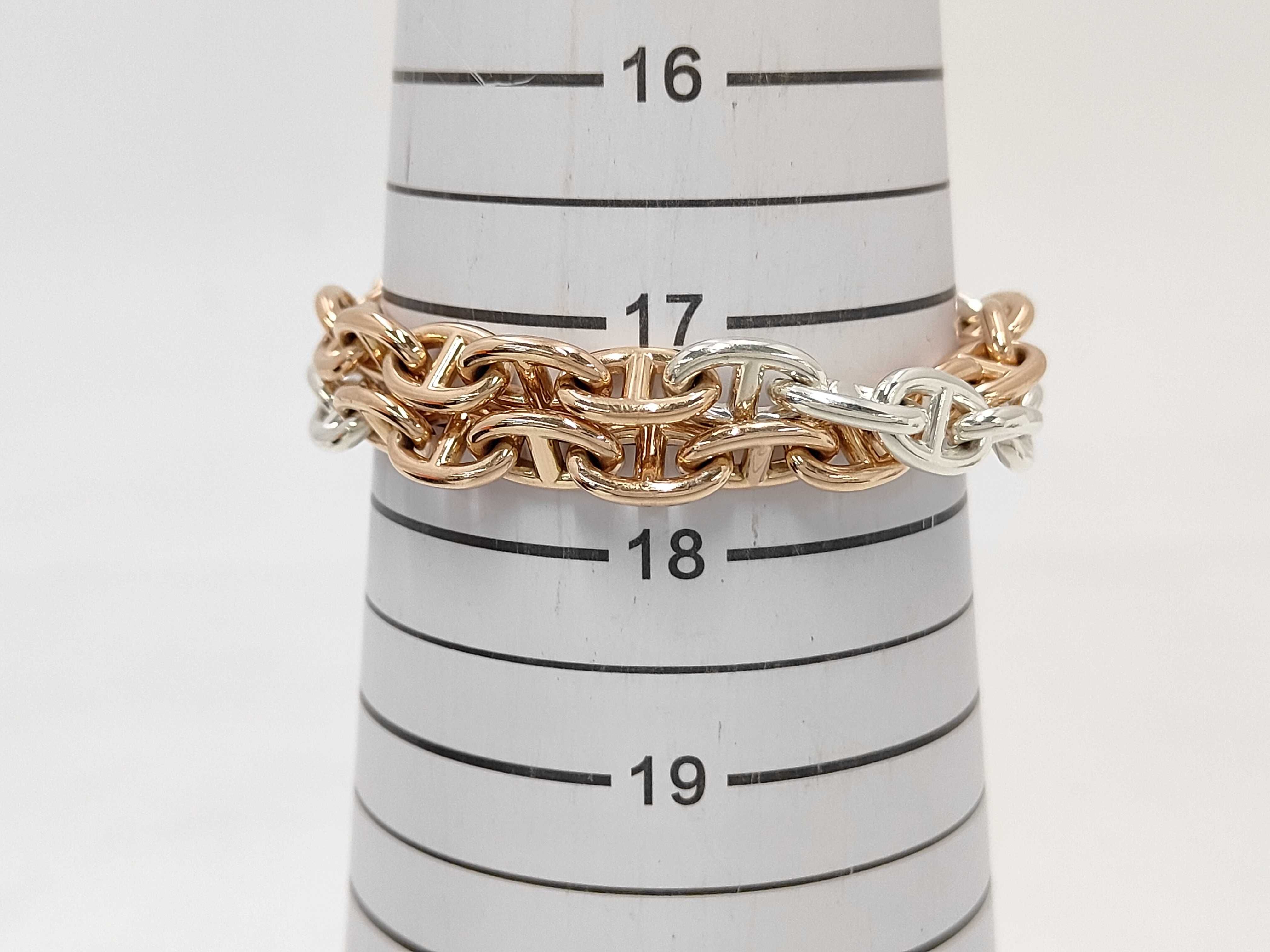 Double Tour Chaine d'Ancre Bracelet/Bangle, 43 links, 92.5g — view 7