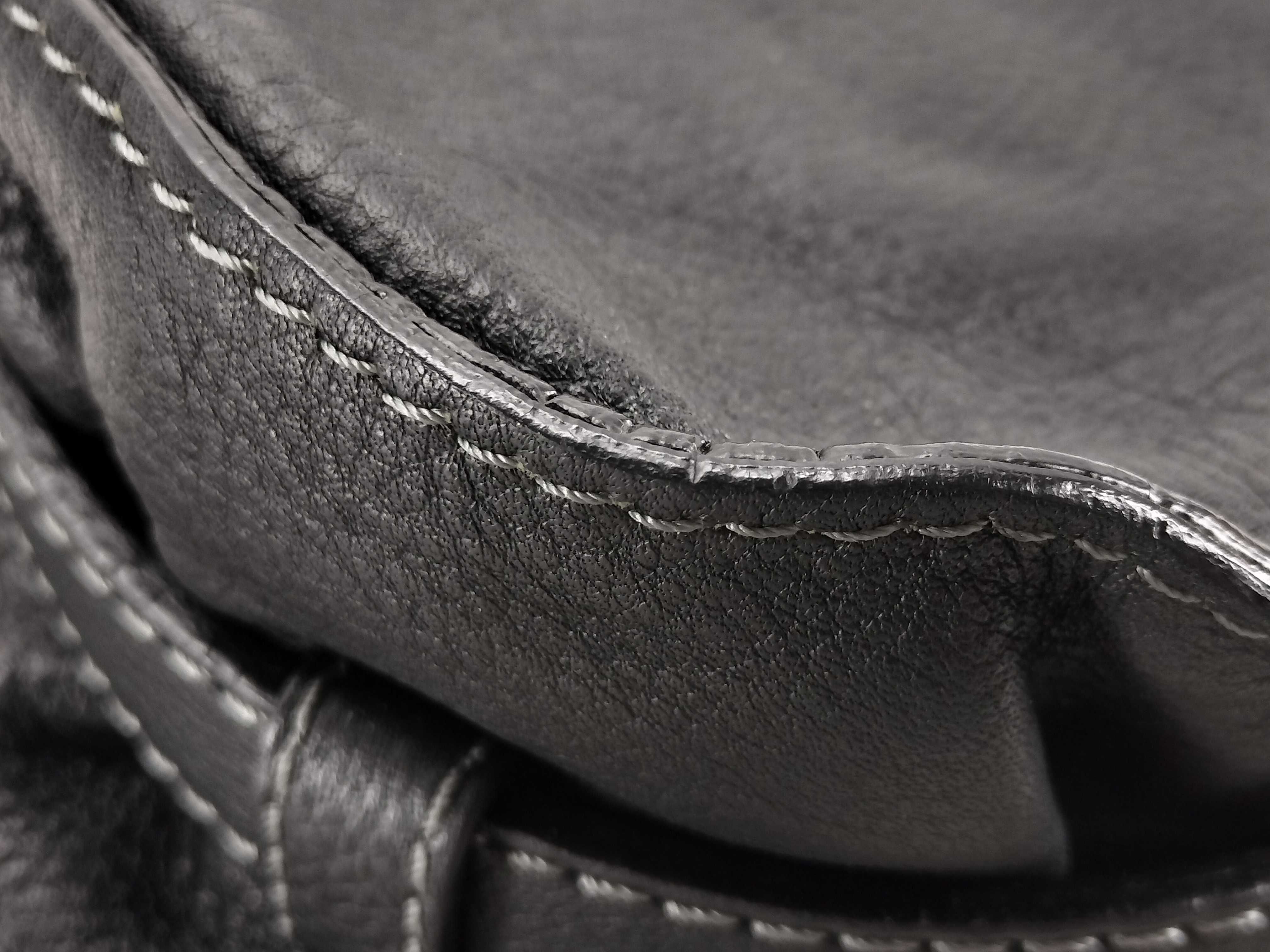 Marcie Leather Shoulder Bag, Black — view 6
