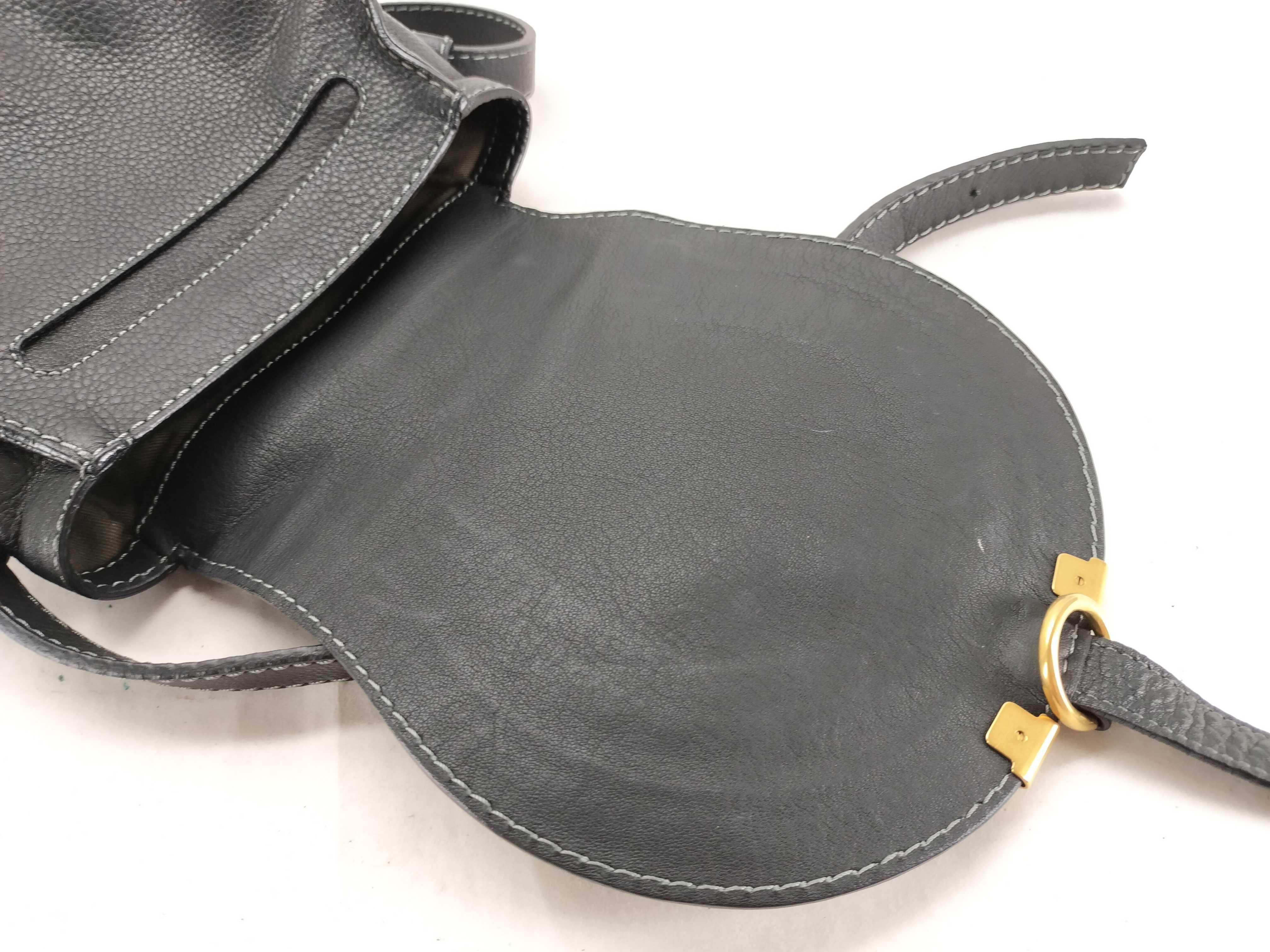 Marcie Leather Shoulder Bag, Black — view 8
