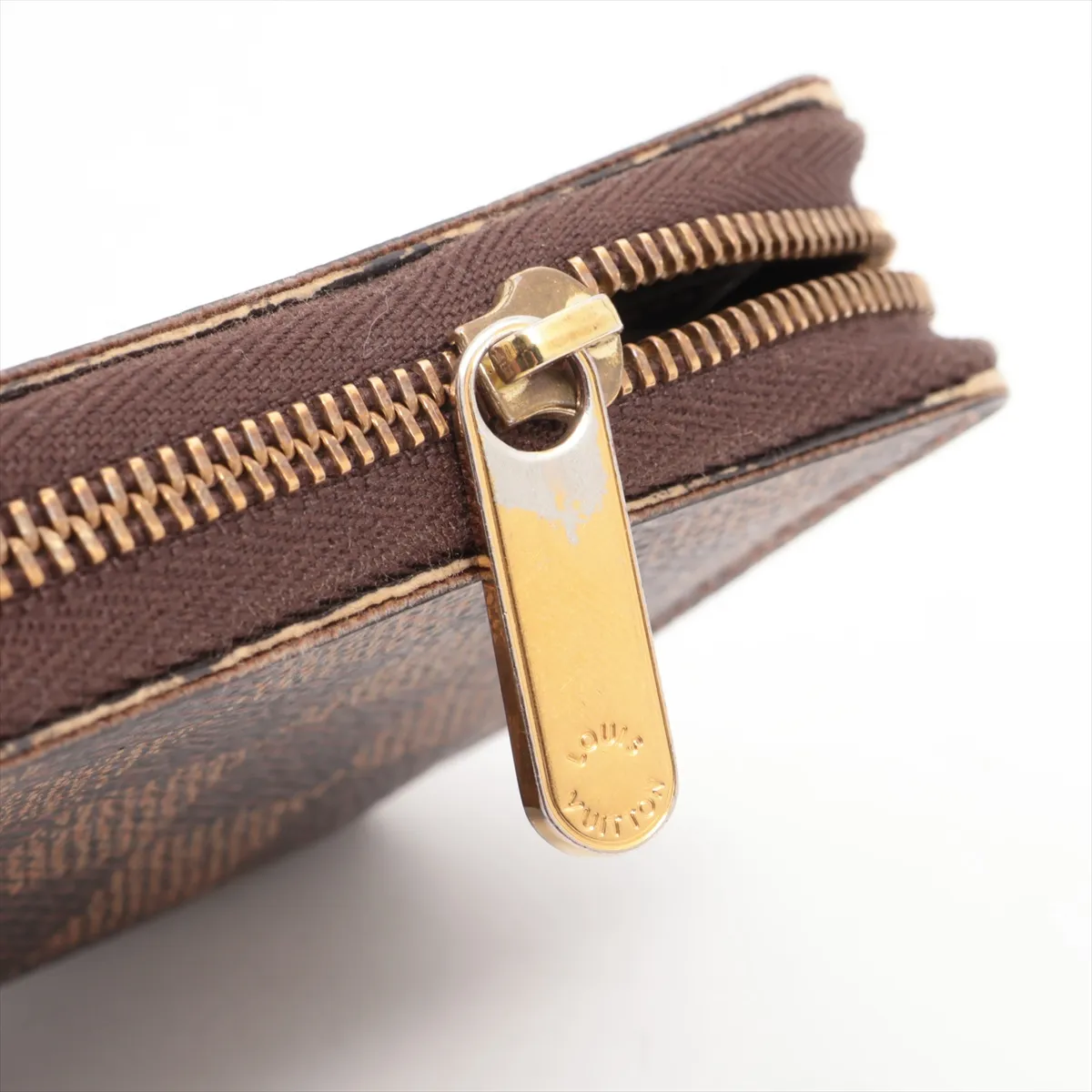 Damier Zippy Coin Purse N63070 TS3186 Brown Compact Wallet — view 7
