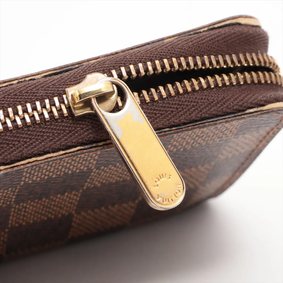 Damier Zippy Coin Purse N63070 TS3186 Brown Compact Wallet — view 8