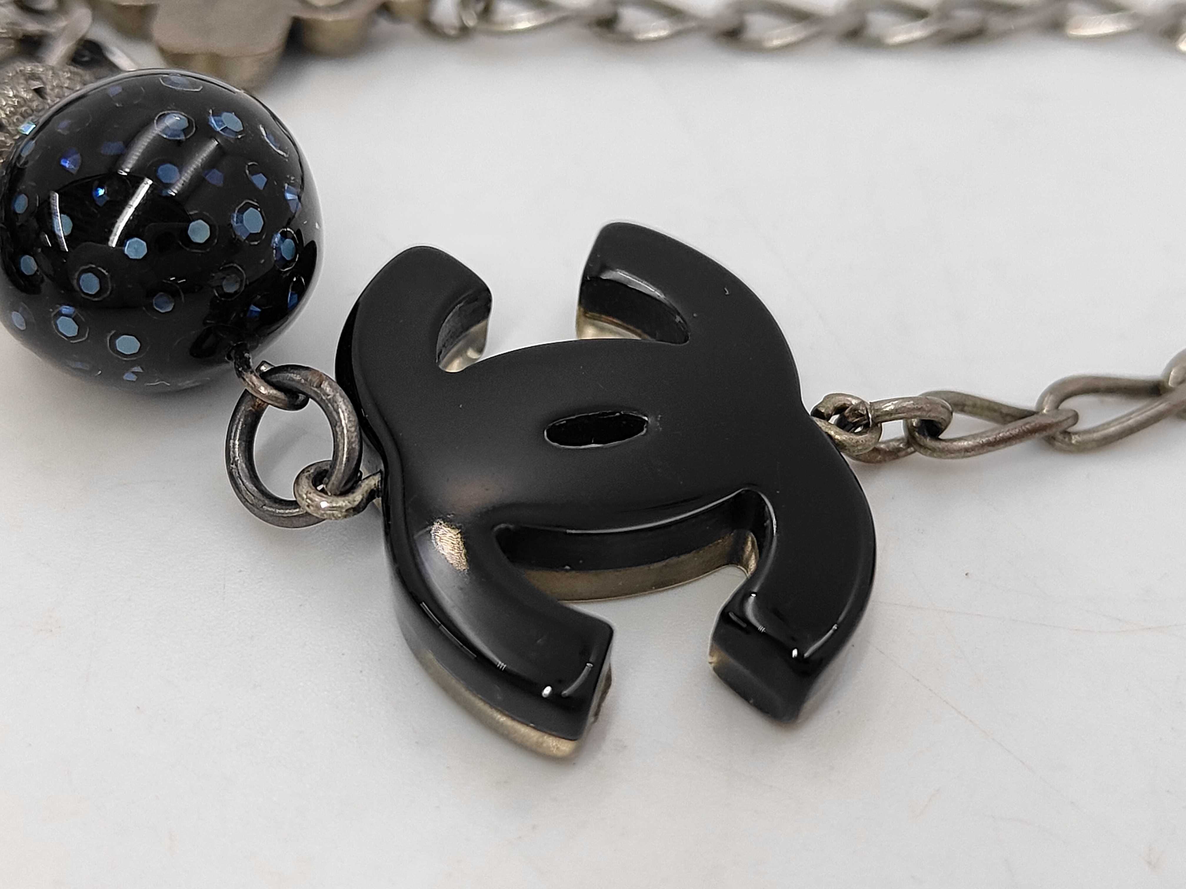 Long Faux Pearl Black Necklace — view 6