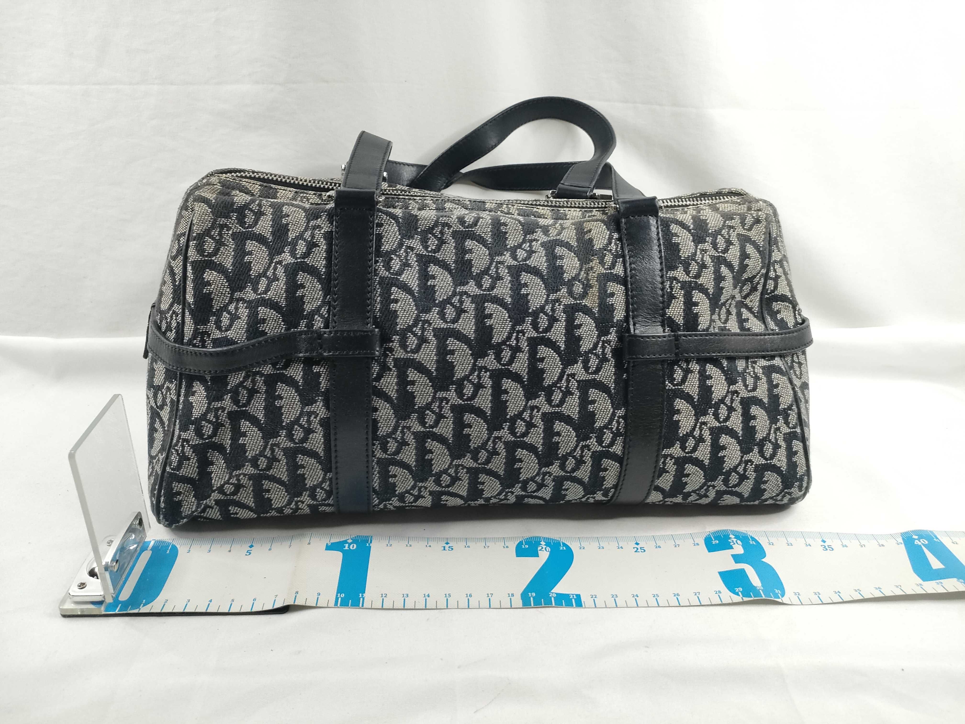 Trotter Dior Tote Bag Trotter Canvas Leather Tote Bag — view 2