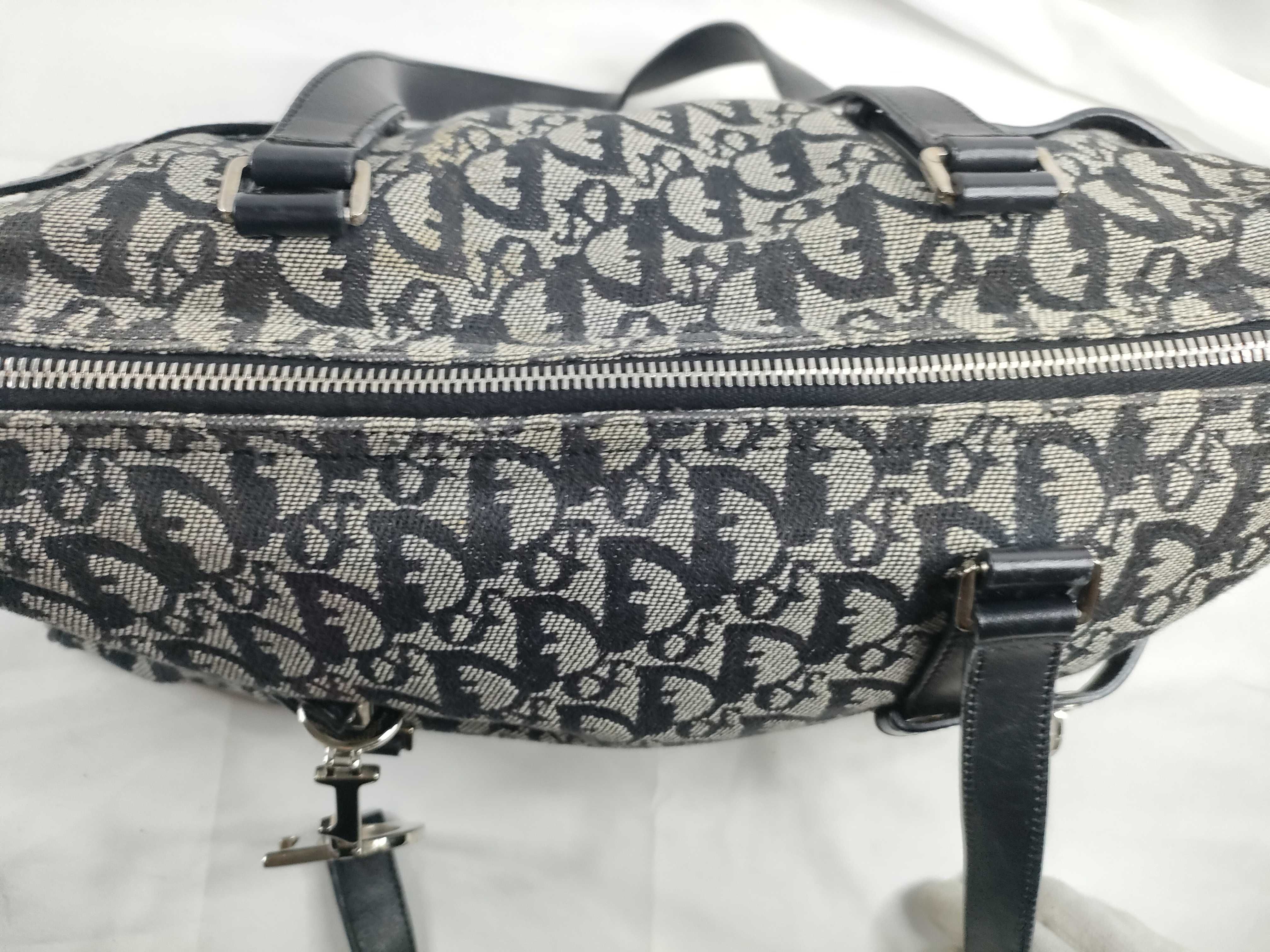Trotter Dior Tote Bag Trotter Canvas Leather Tote Bag — view 10