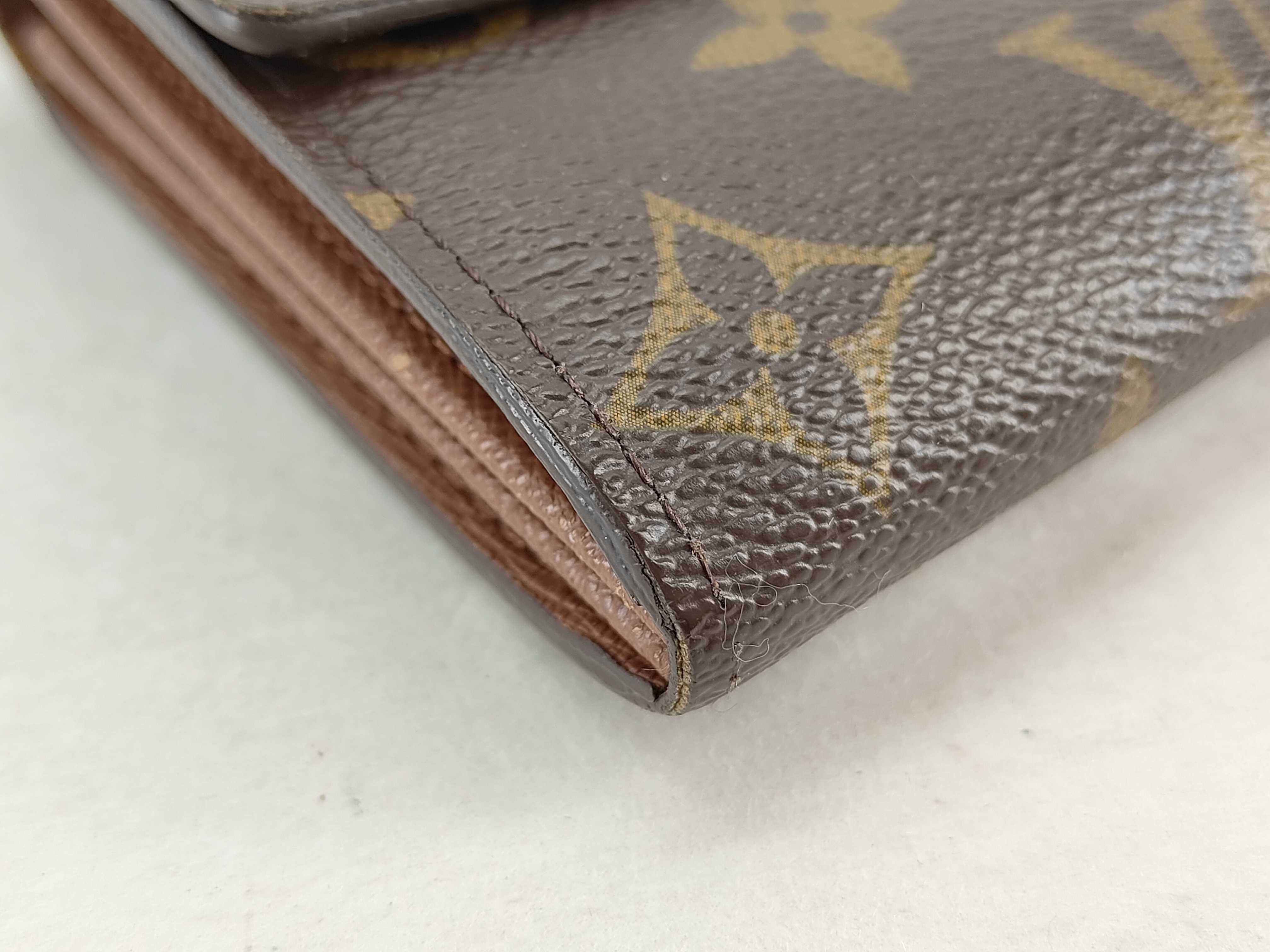 Monogram LOUIS VUITTON M61734 Monogram Portefeuille Sarah Wallet — view 3