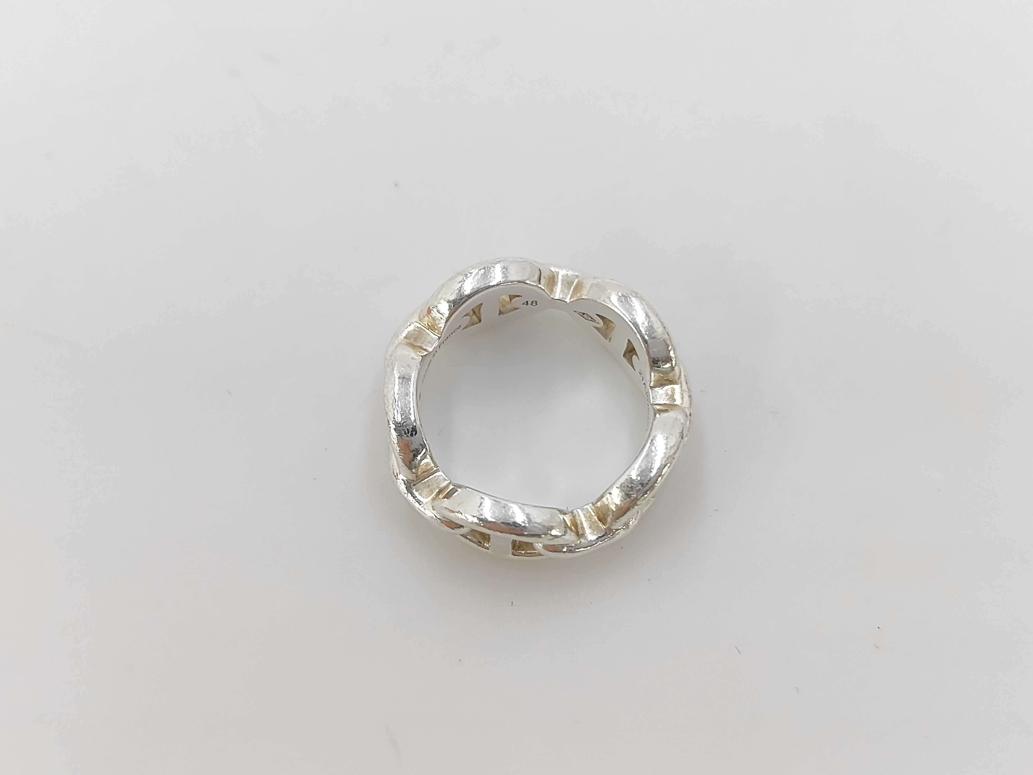 Chaine d'Ancre Enchainée Ring, Sterling Silver 925 Ring — view 6