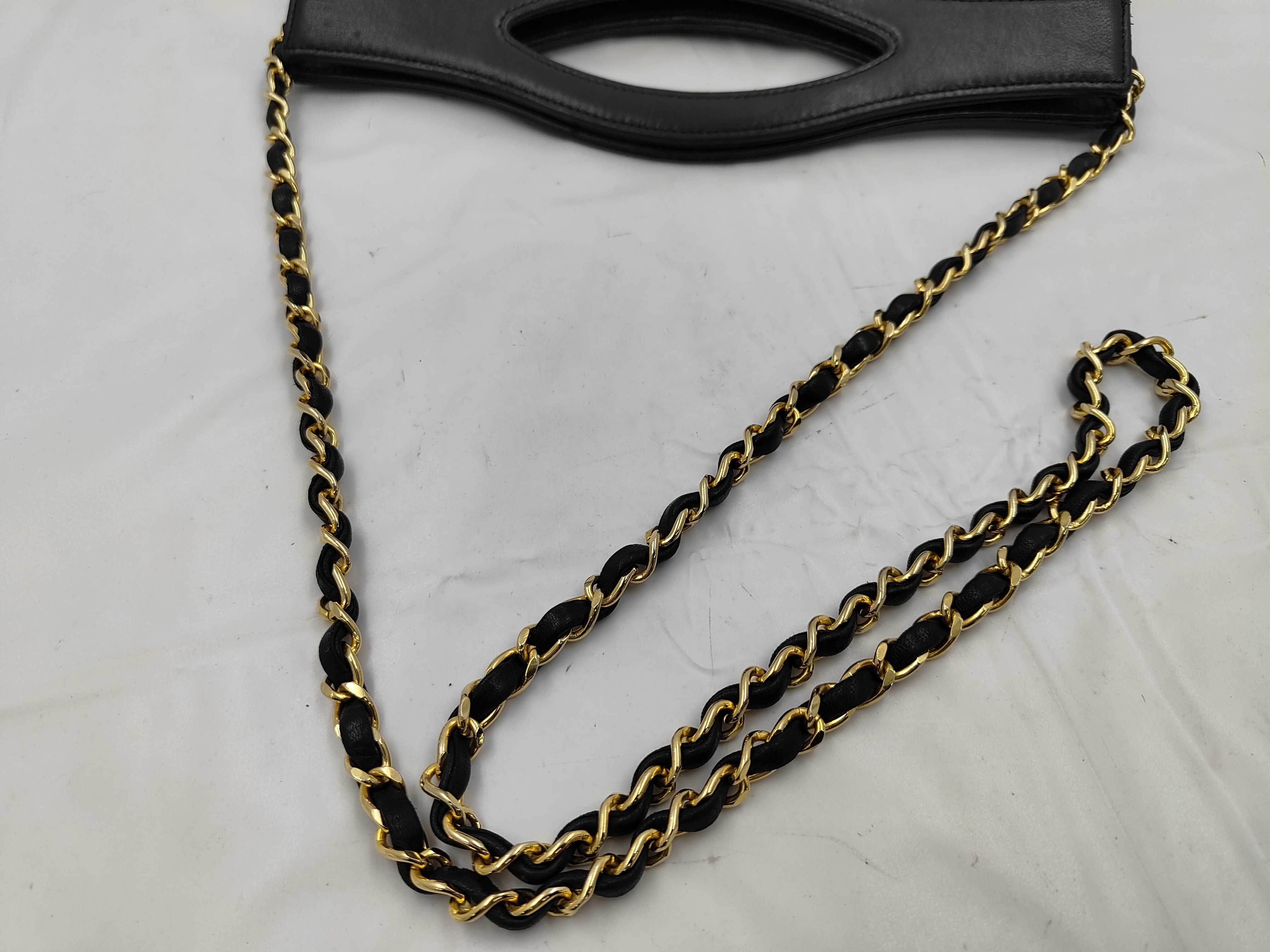 Matelassé 2-way Black Handbag — view 3