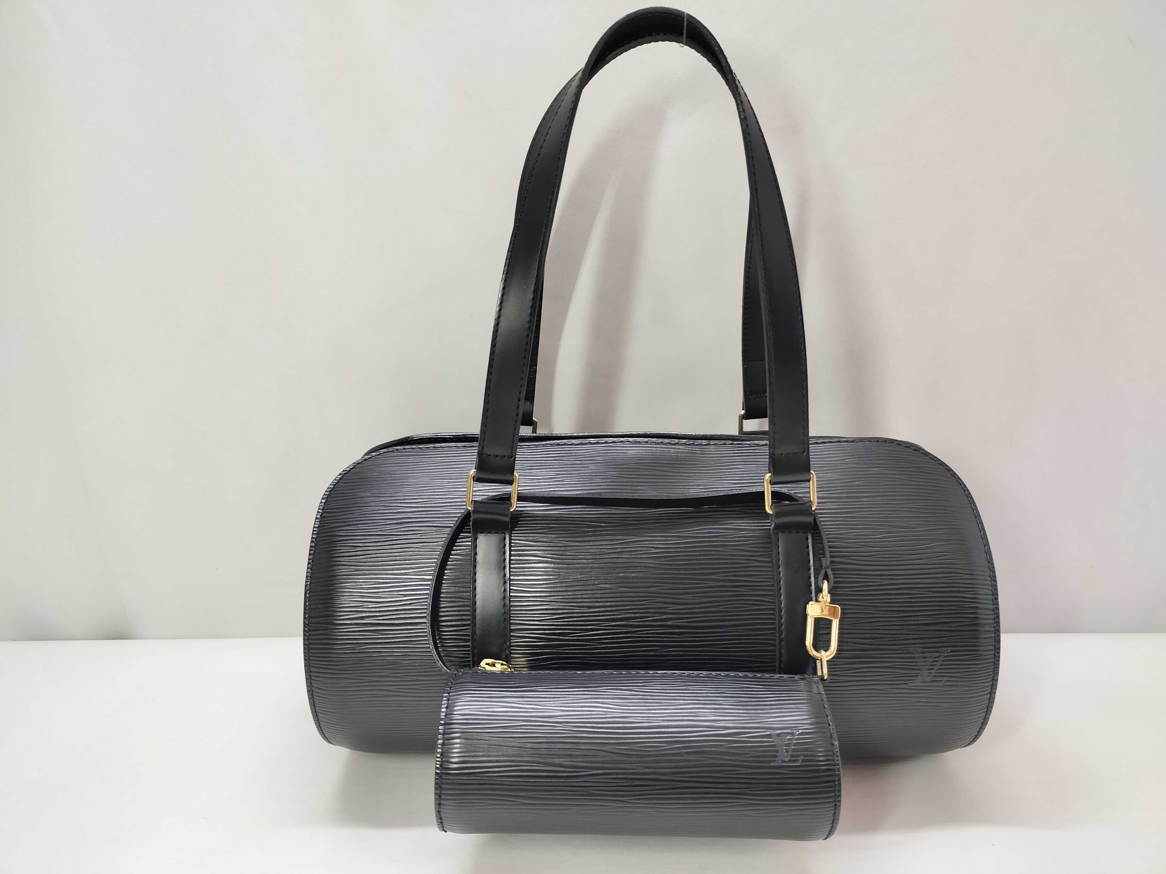 Epi Leather Soufflot Handbag M52222 Boston Bag Handbag