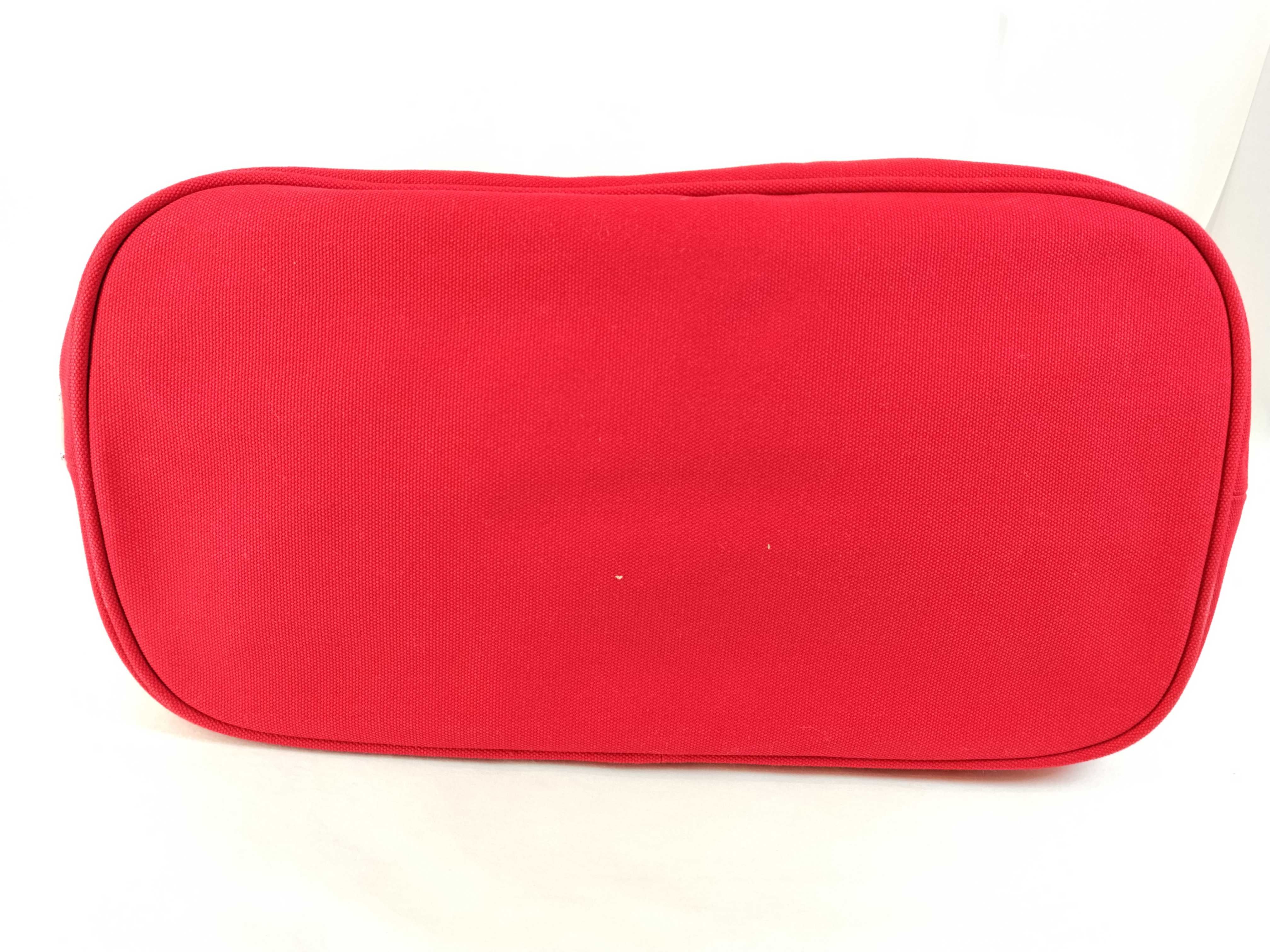 Canapa Canvas Handbag, Red Tote Bag — view 7