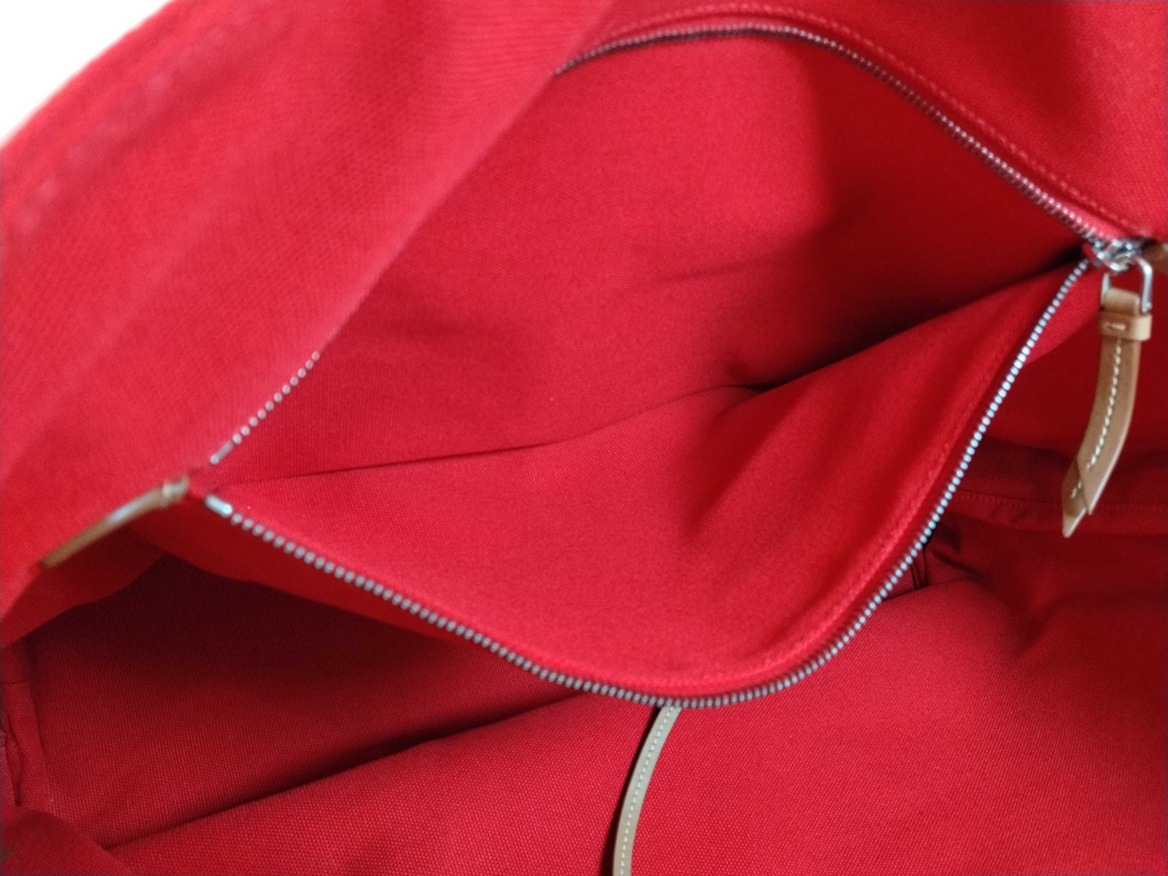 Canapa Canvas Handbag, Red Tote Bag — view 10
