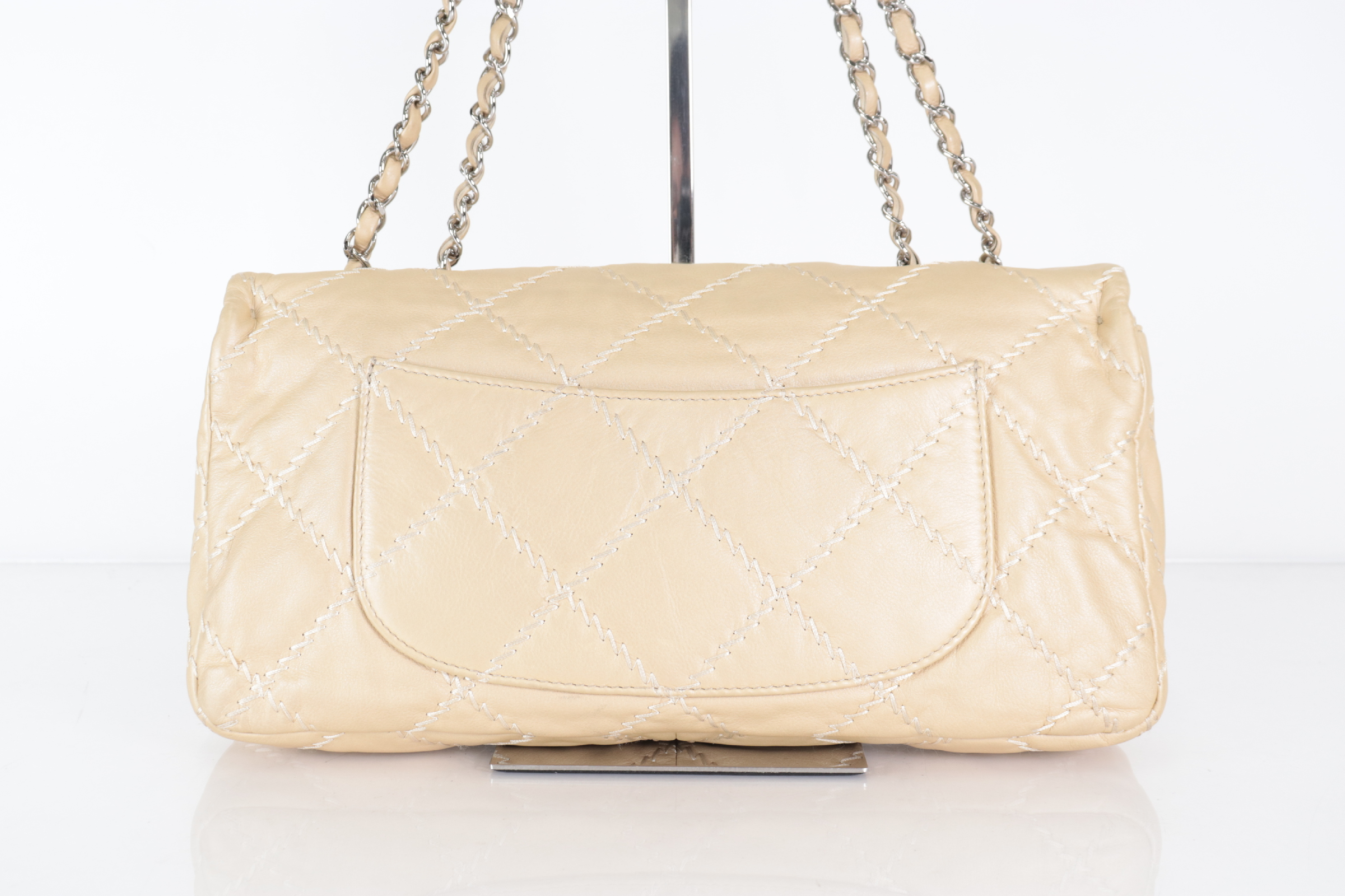 Ultra Stitch Lambskin Chain Shoulder Bag, Gold, Series 15 (Shoulder Bag) — view 3