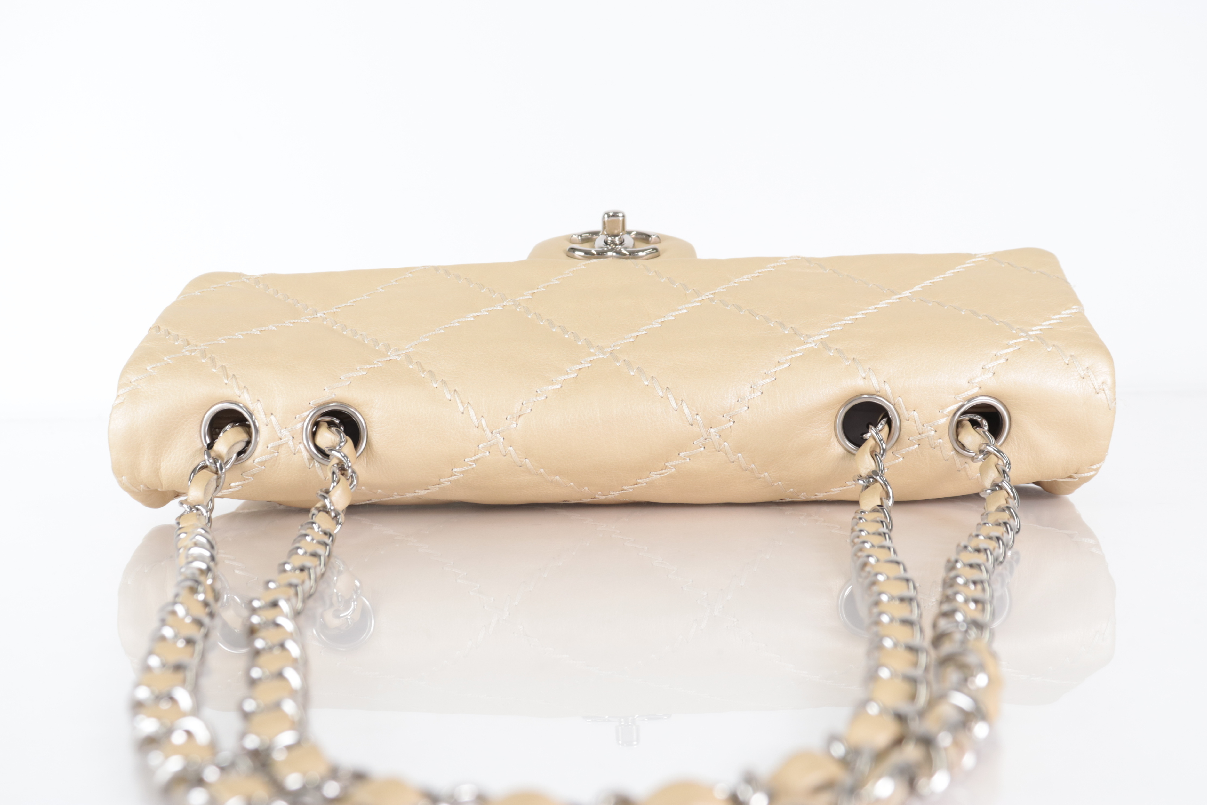 Ultra Stitch Lambskin Chain Shoulder Bag, Gold, Series 15 (Shoulder Bag) — view 6