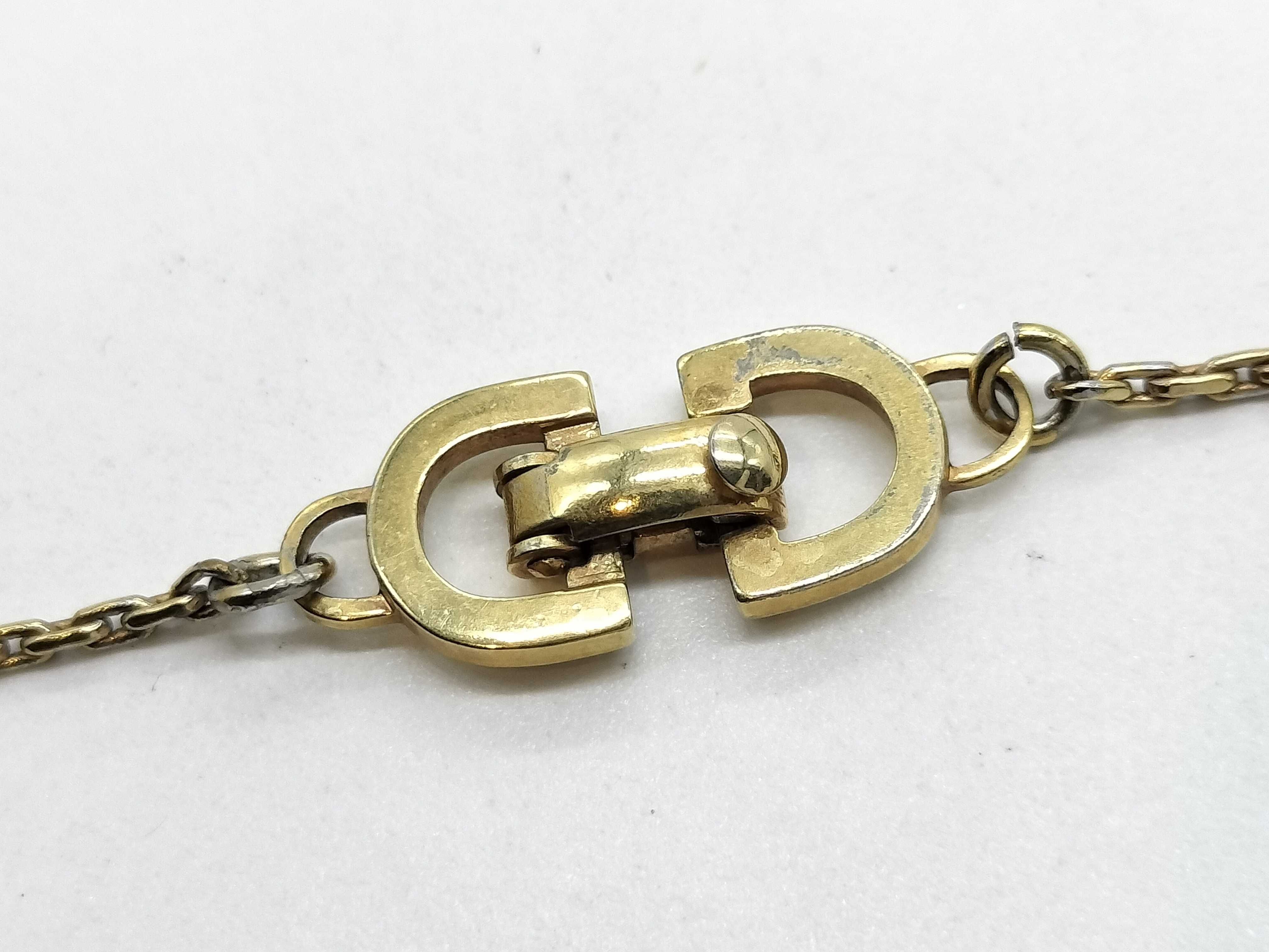 Oval CD Logo Plated Necklace — view 4