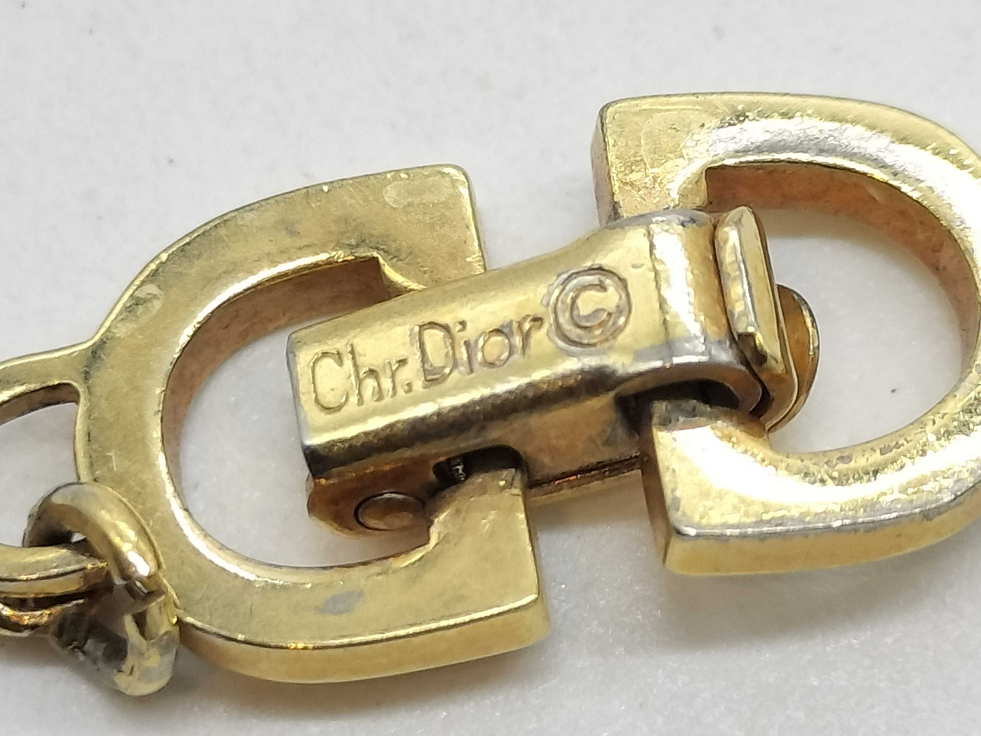 Oval CD Logo Plated Necklace — view 5