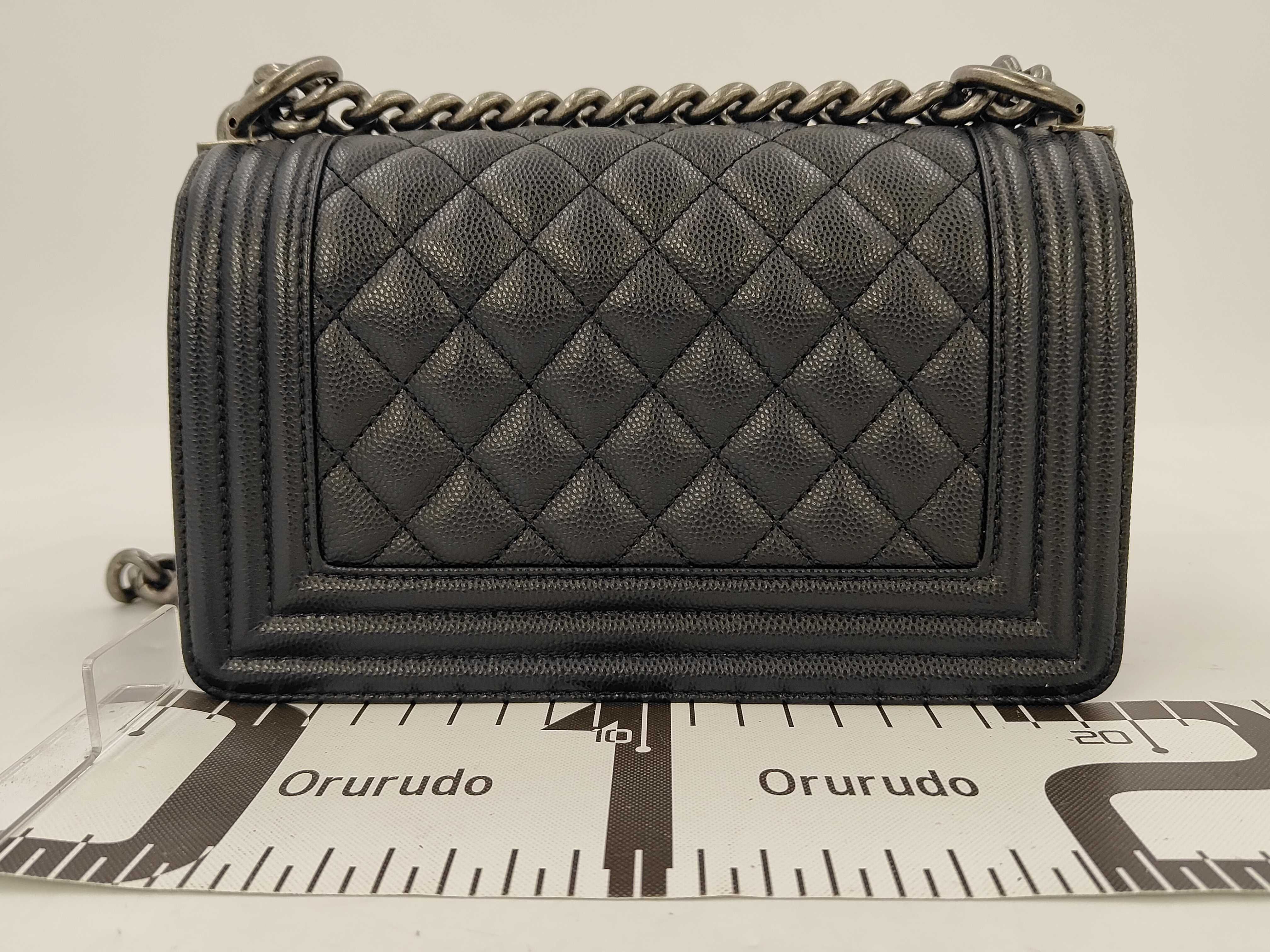 Boy Chanel Caviar Matelassé Plate Shoulder Bag — view 2