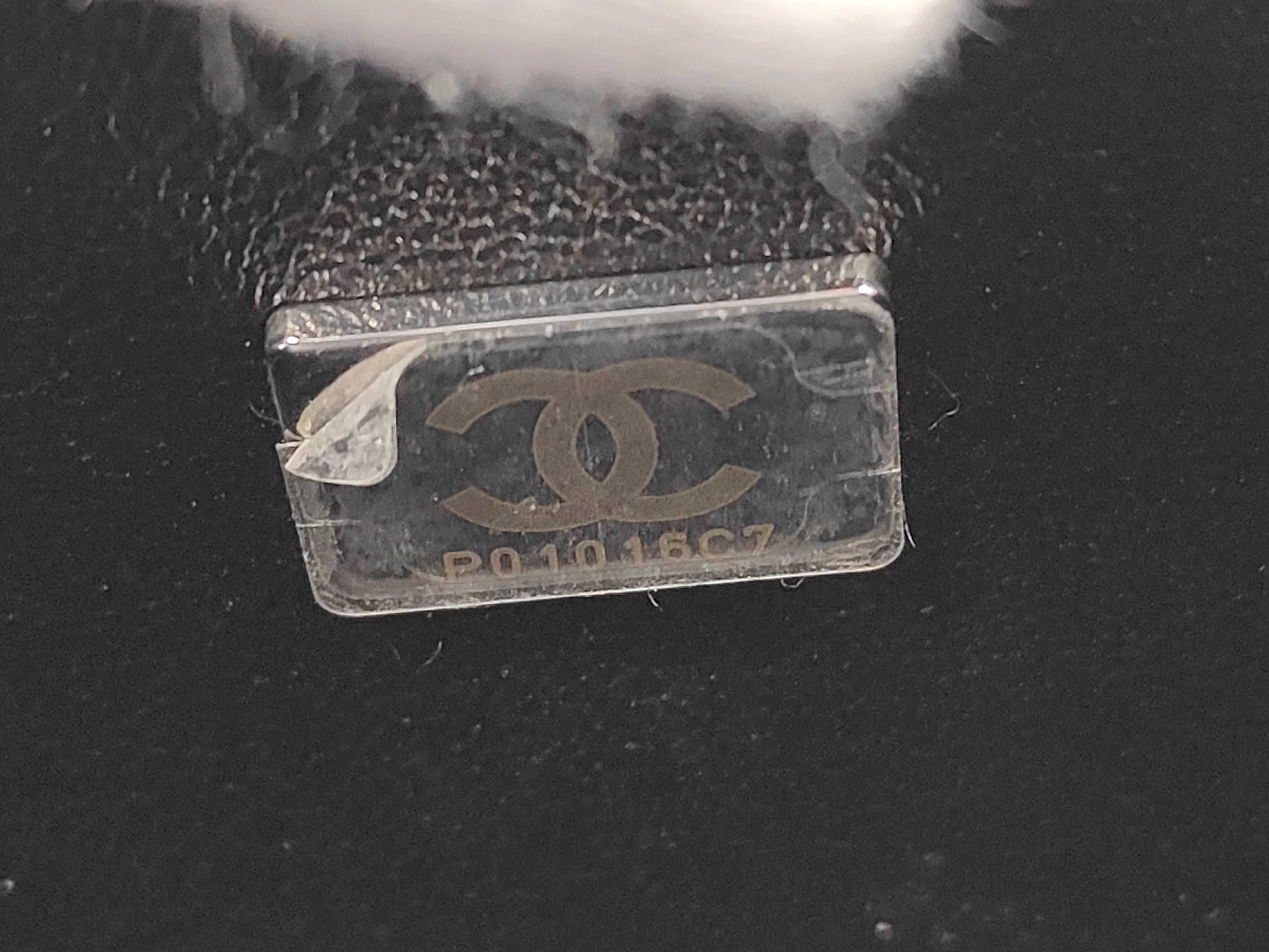 Boy Chanel Caviar Matelassé Plate Shoulder Bag — view 11