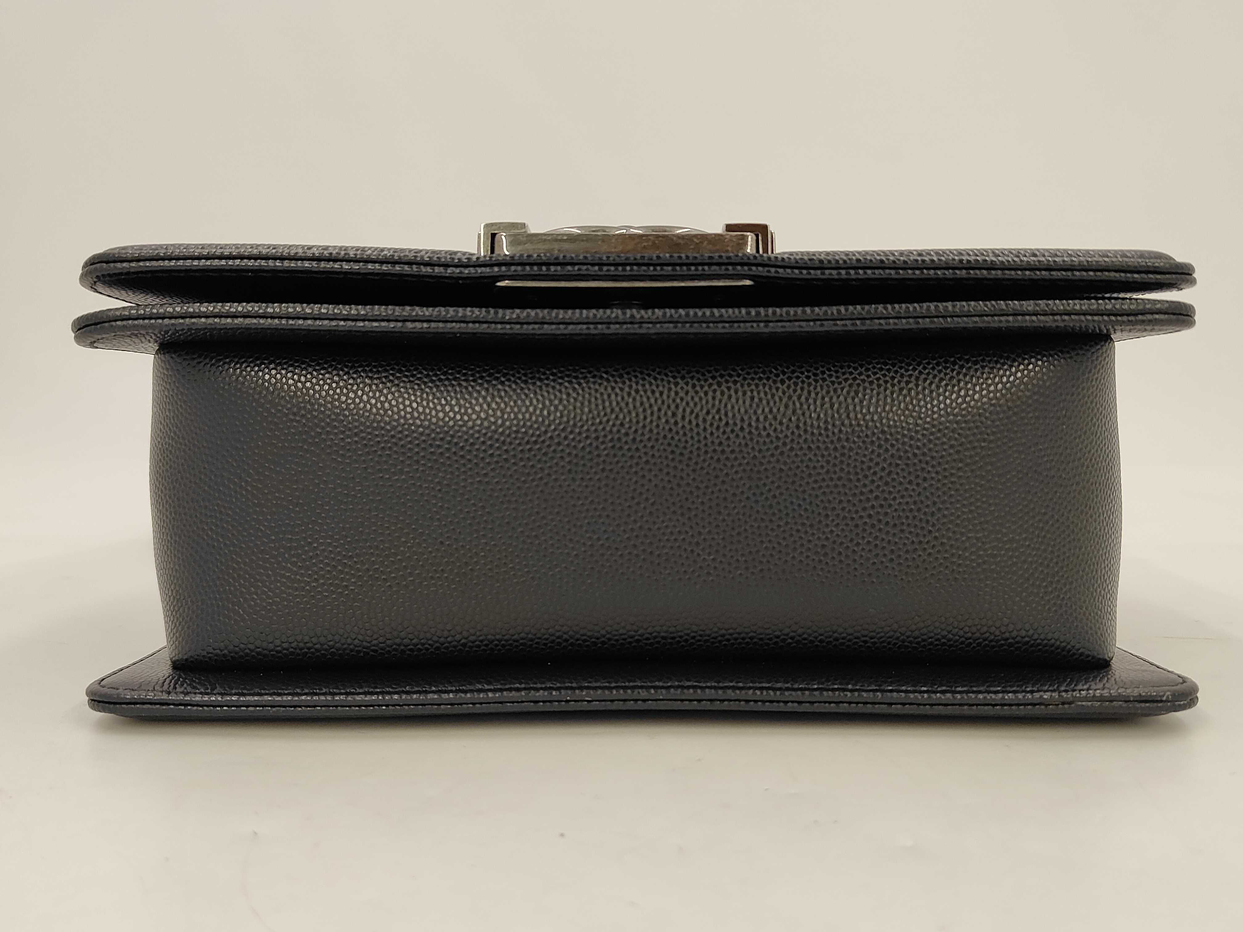 Boy Chanel Caviar Matelassé Plate Shoulder Bag — view 7