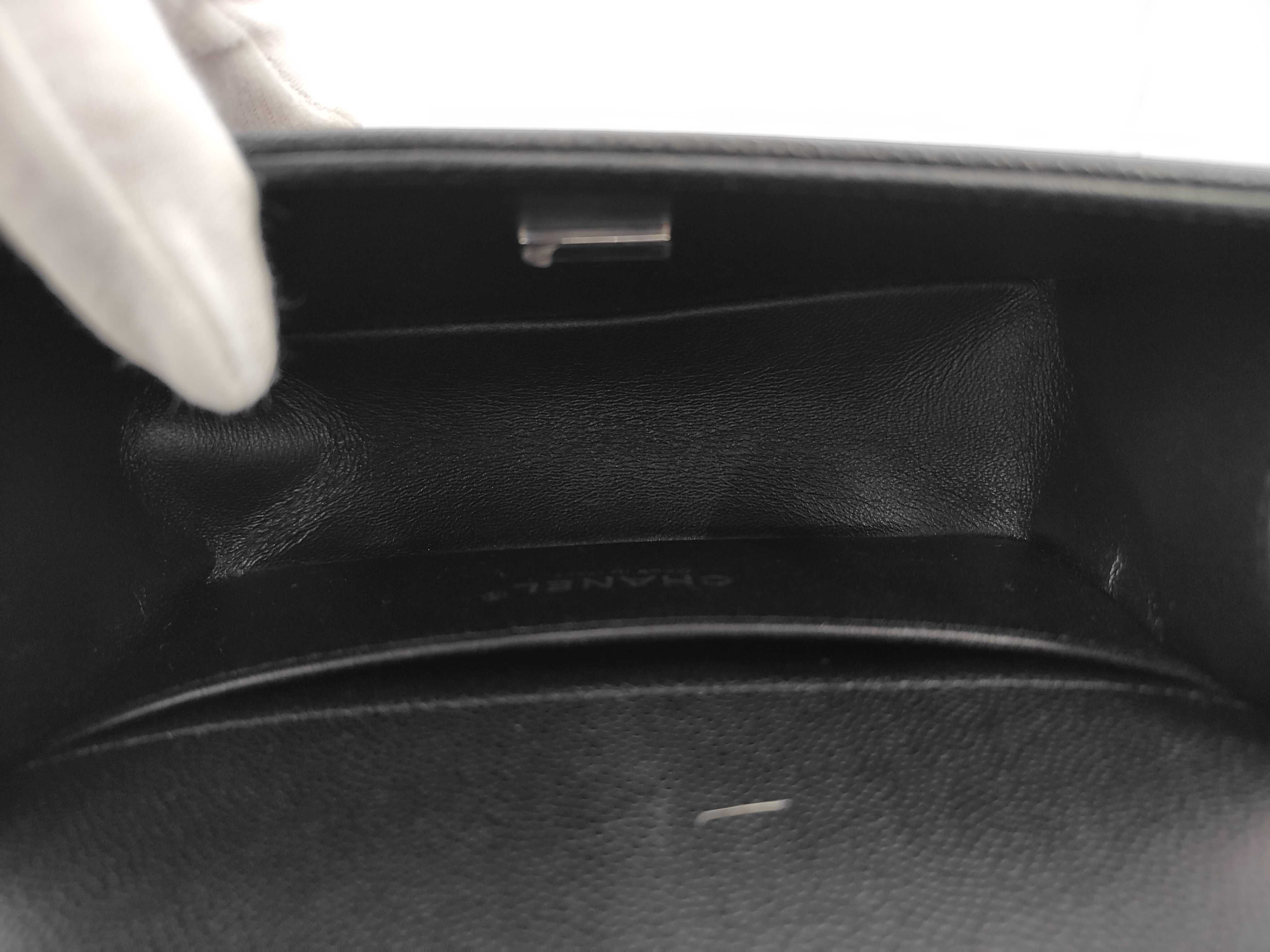 Boy Chanel Caviar Matelassé Plate Shoulder Bag — view 9