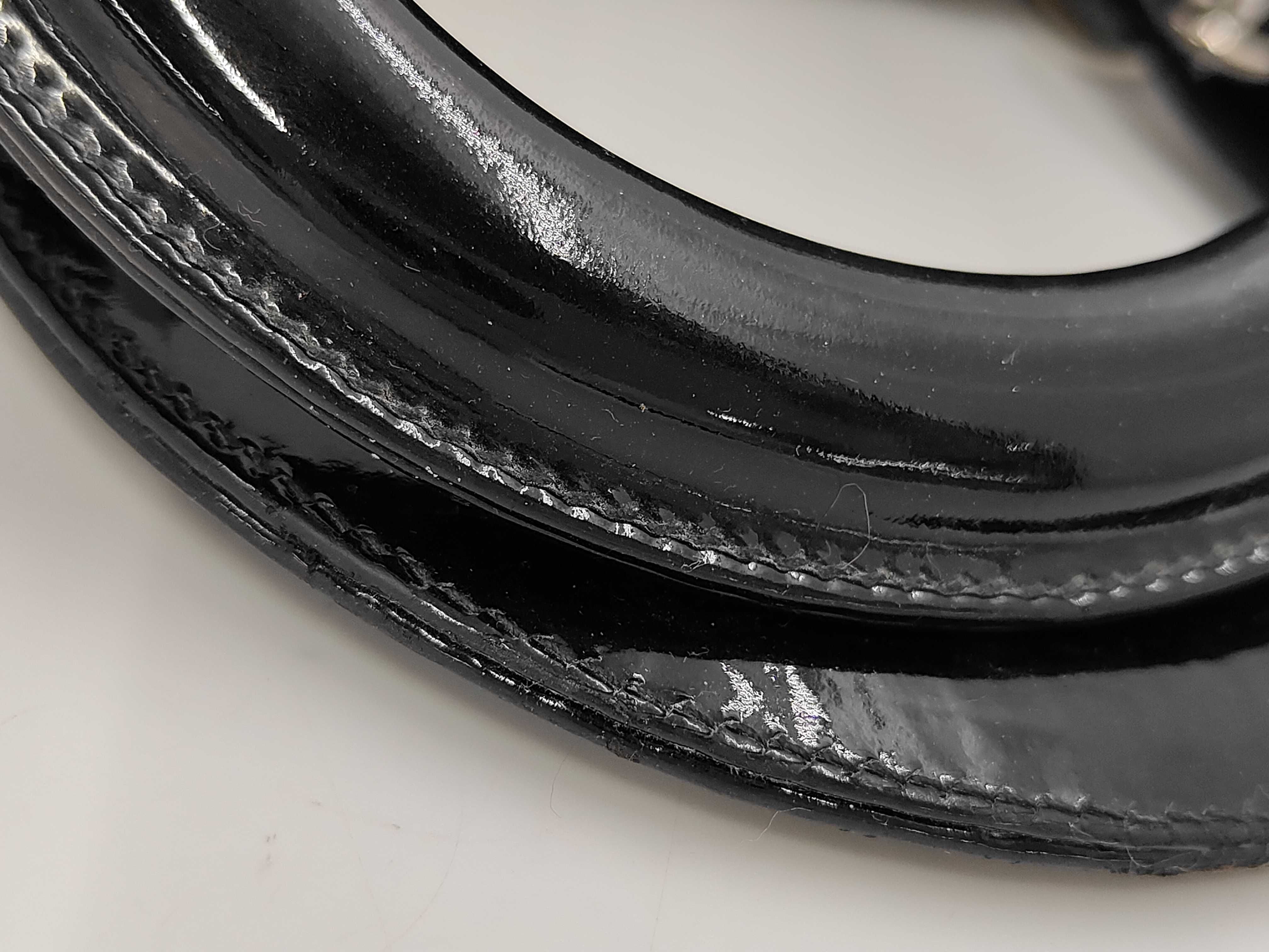 Lady Dior 2-way patent leather black handbag — view 6