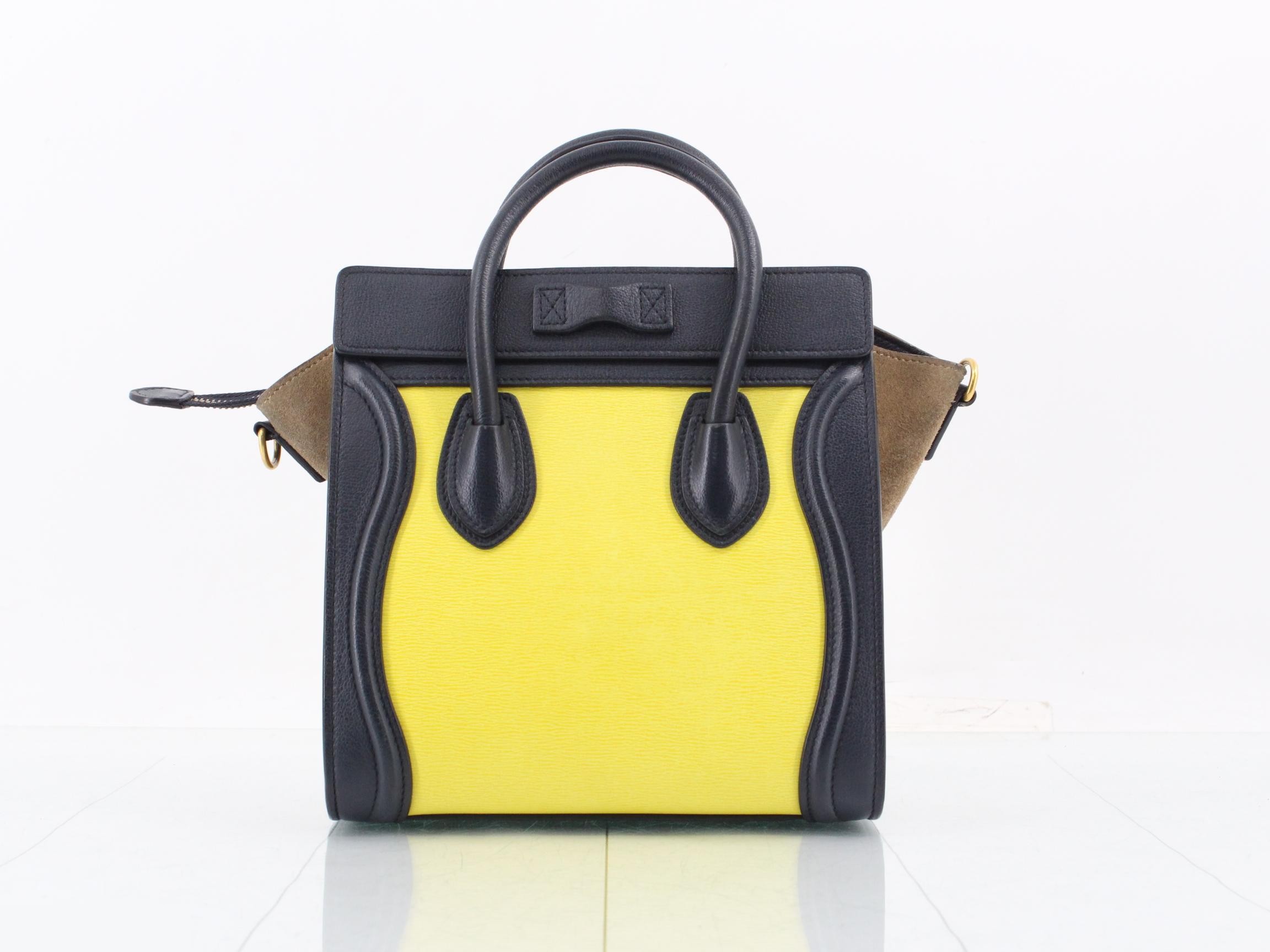 Luggage Nano Leather/Suede 2-Way Handbag — view 2