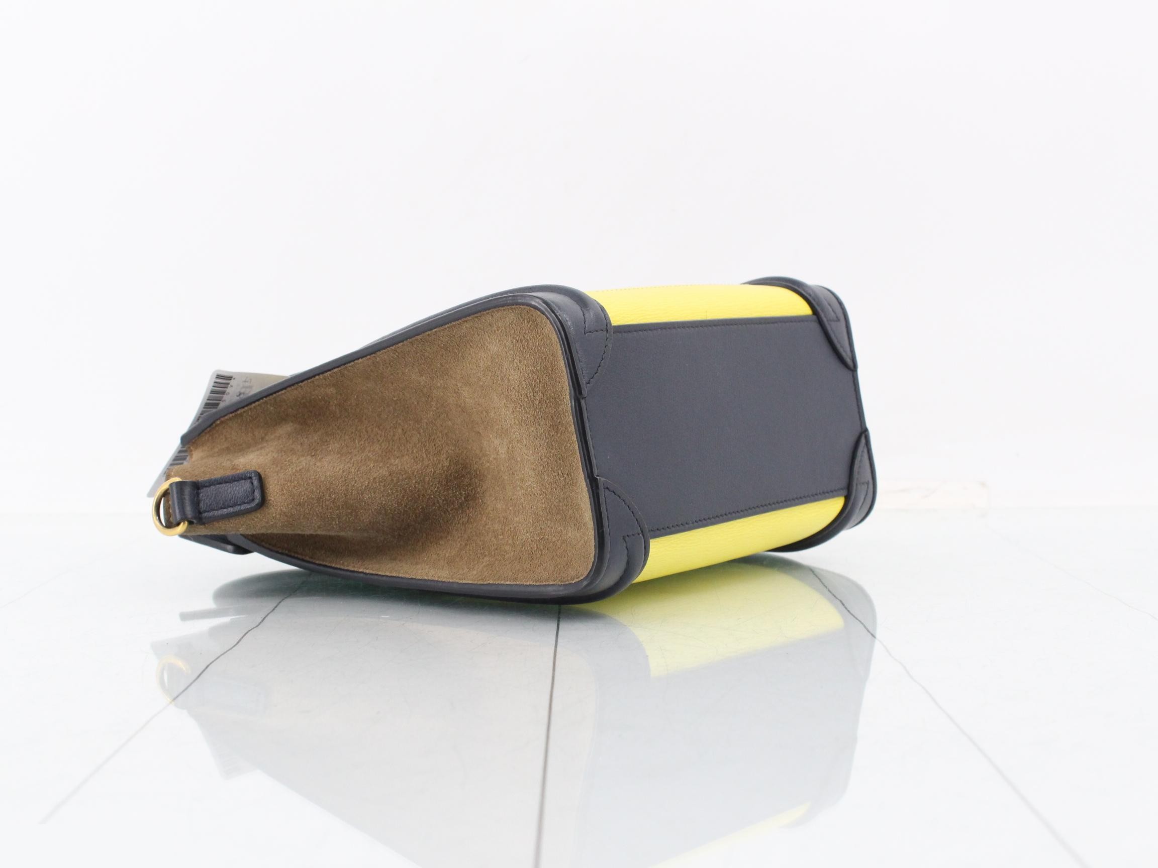 Luggage Nano Leather/Suede 2-Way Handbag — view 5