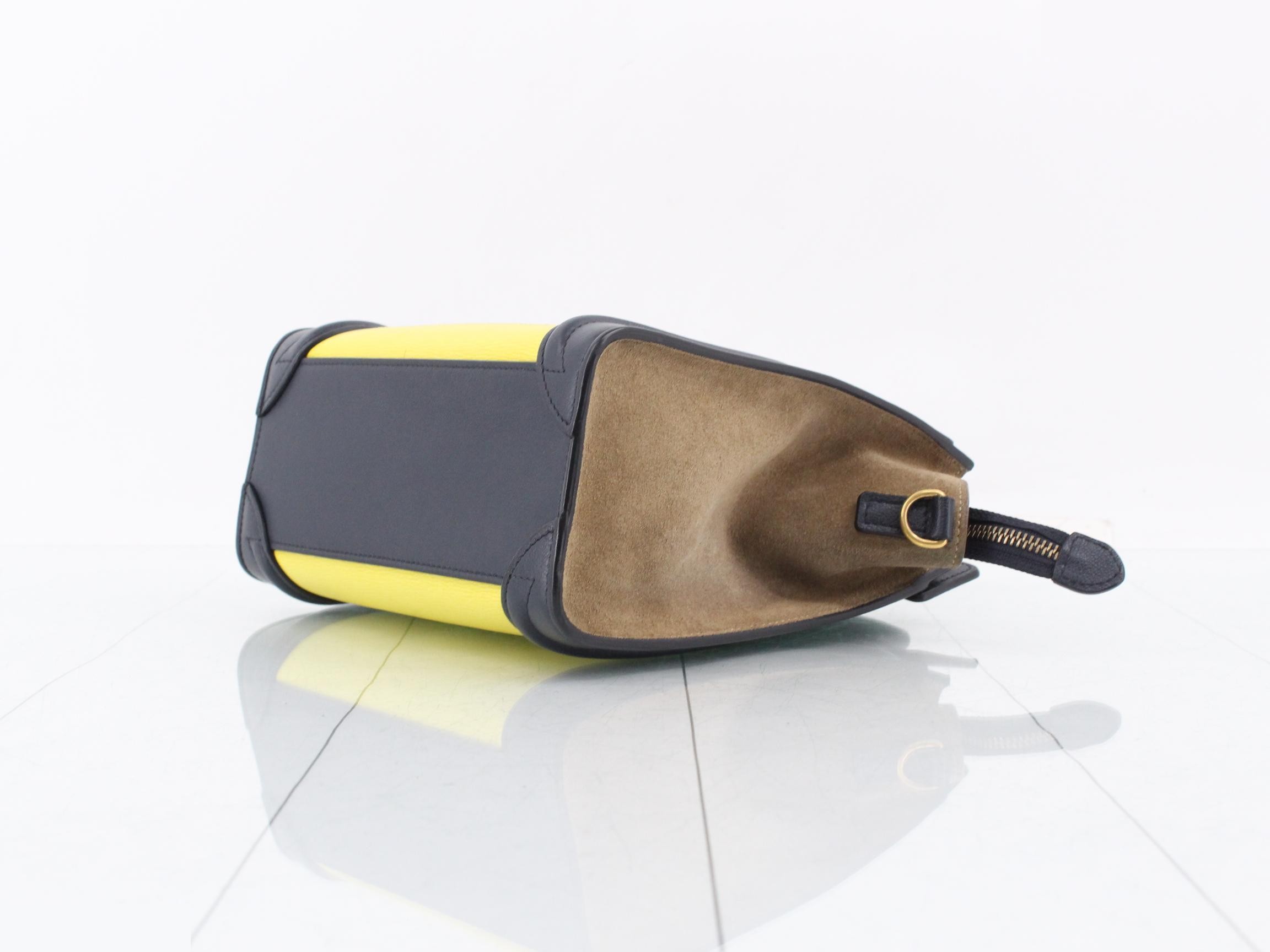 Luggage Nano Leather/Suede 2-Way Handbag — view 6