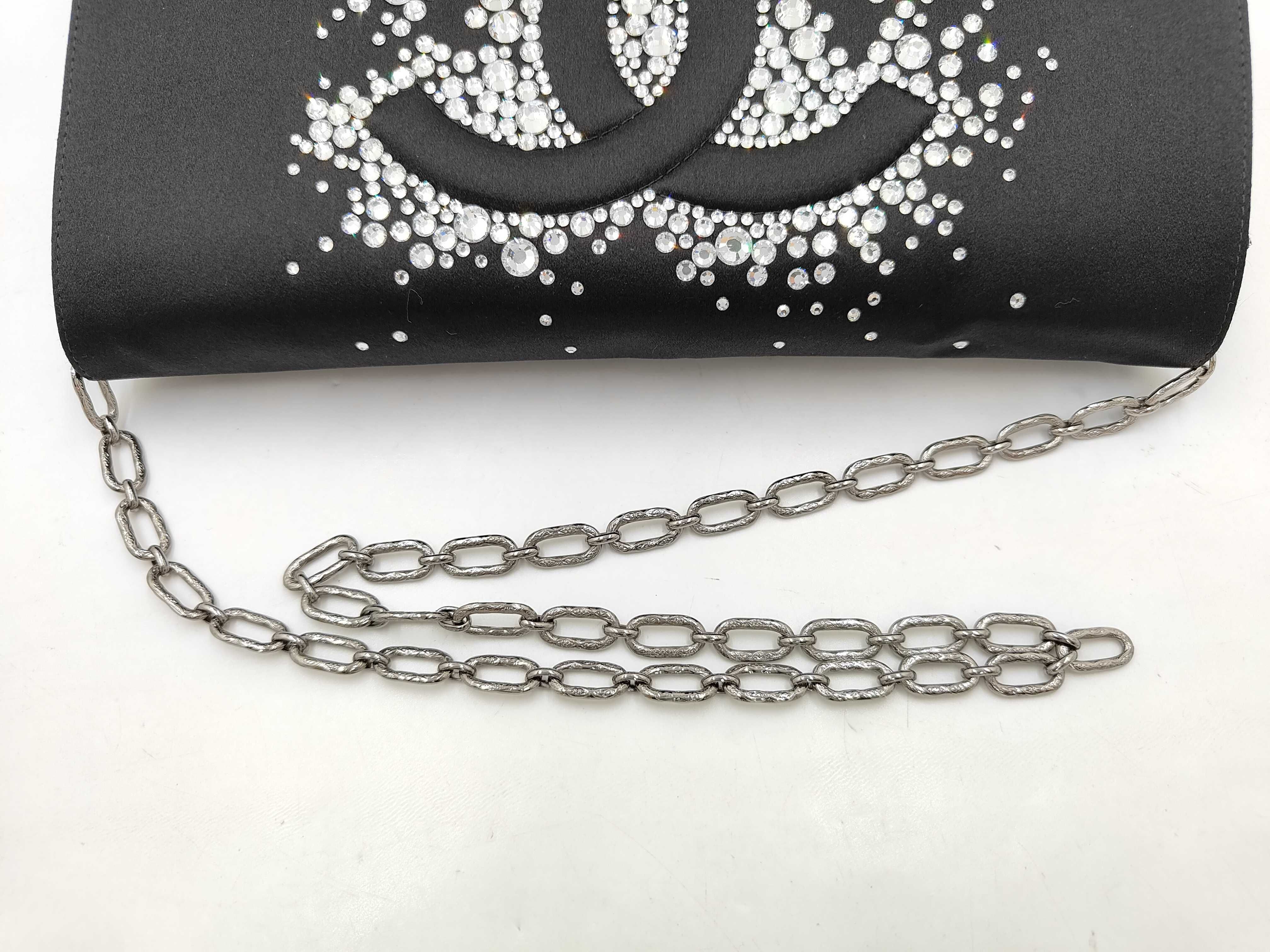 Coco Mark Rhinestone Chain Shoulder Bag — view 5