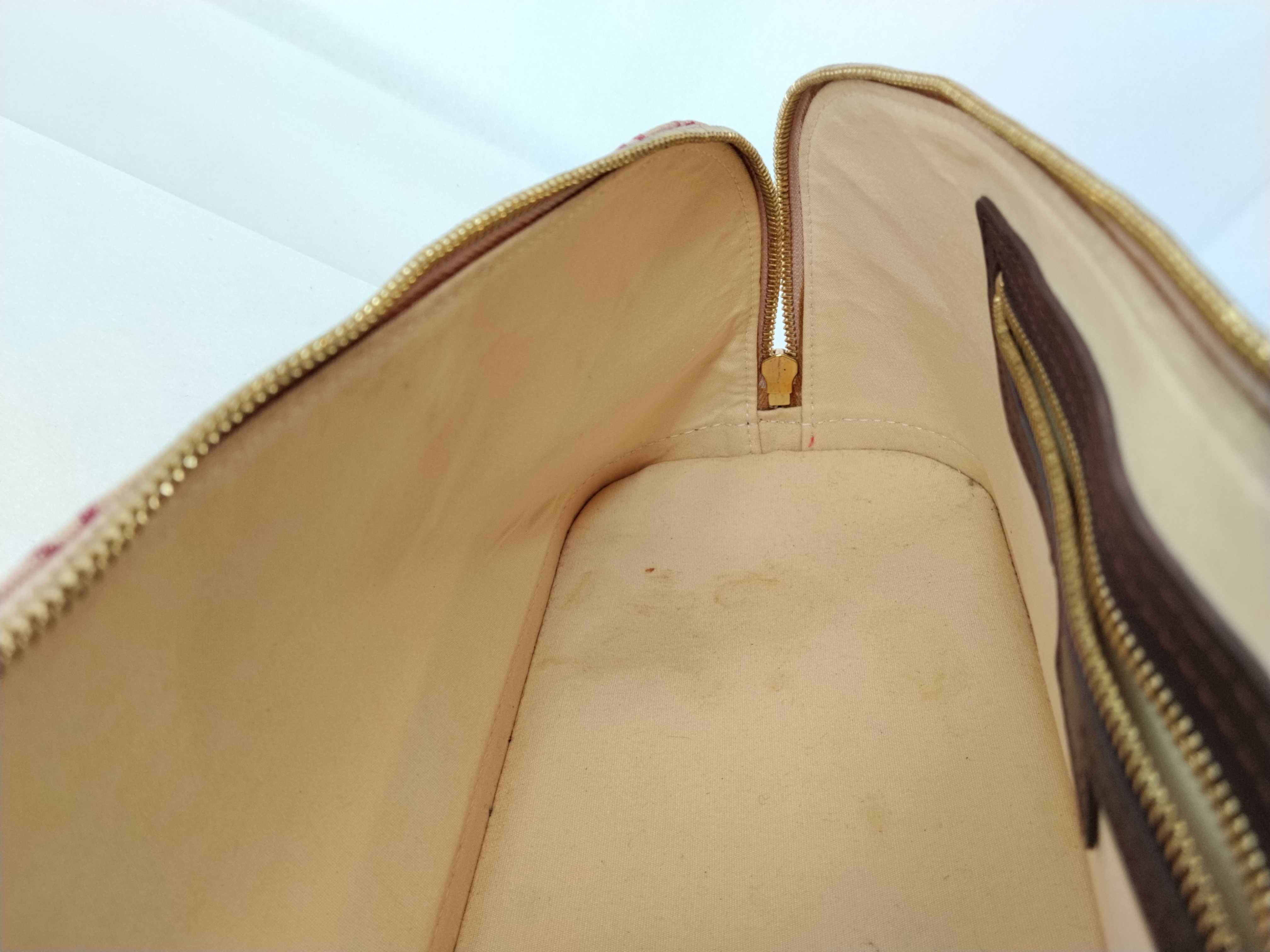 Monogram Mini Alma Long M92207 MI0022 Red x Brown Handbag — view 10
