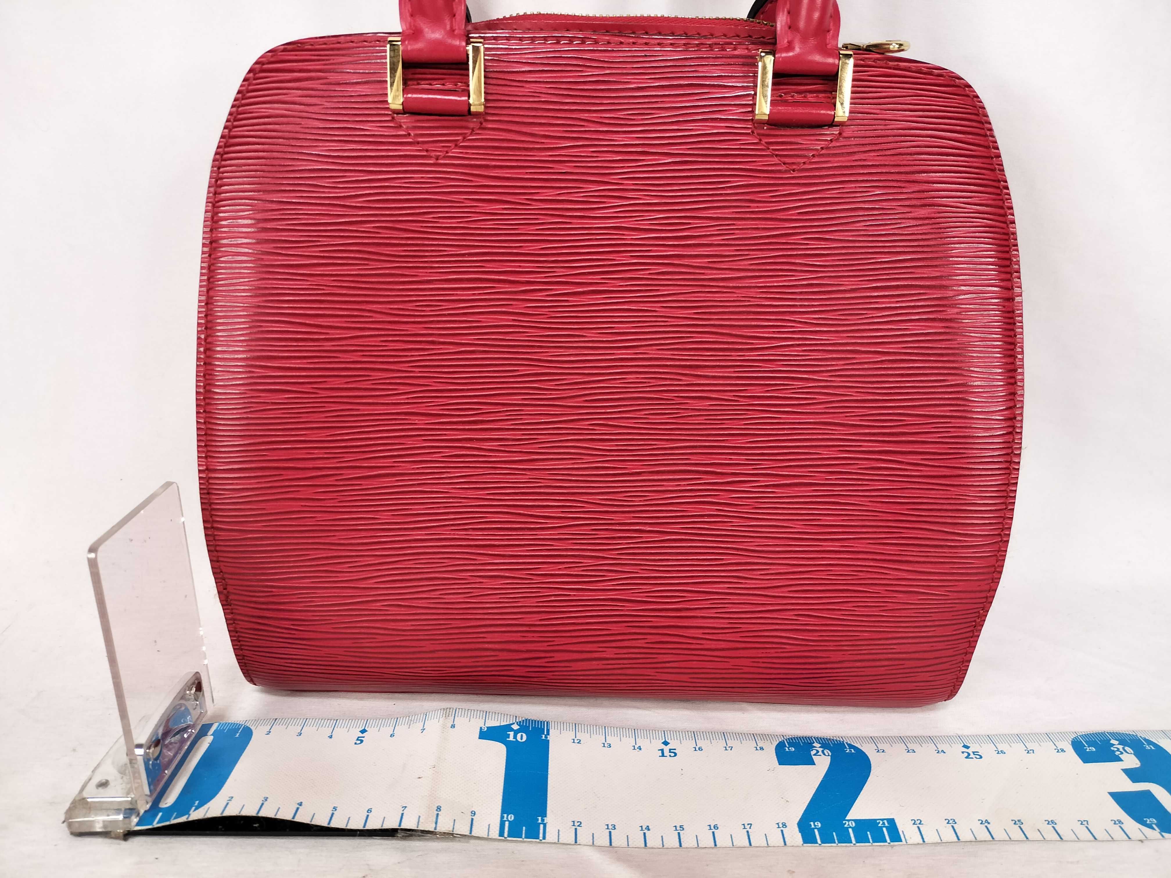 Epi Leather Handbag, M52057 MI0928, Red — view 2