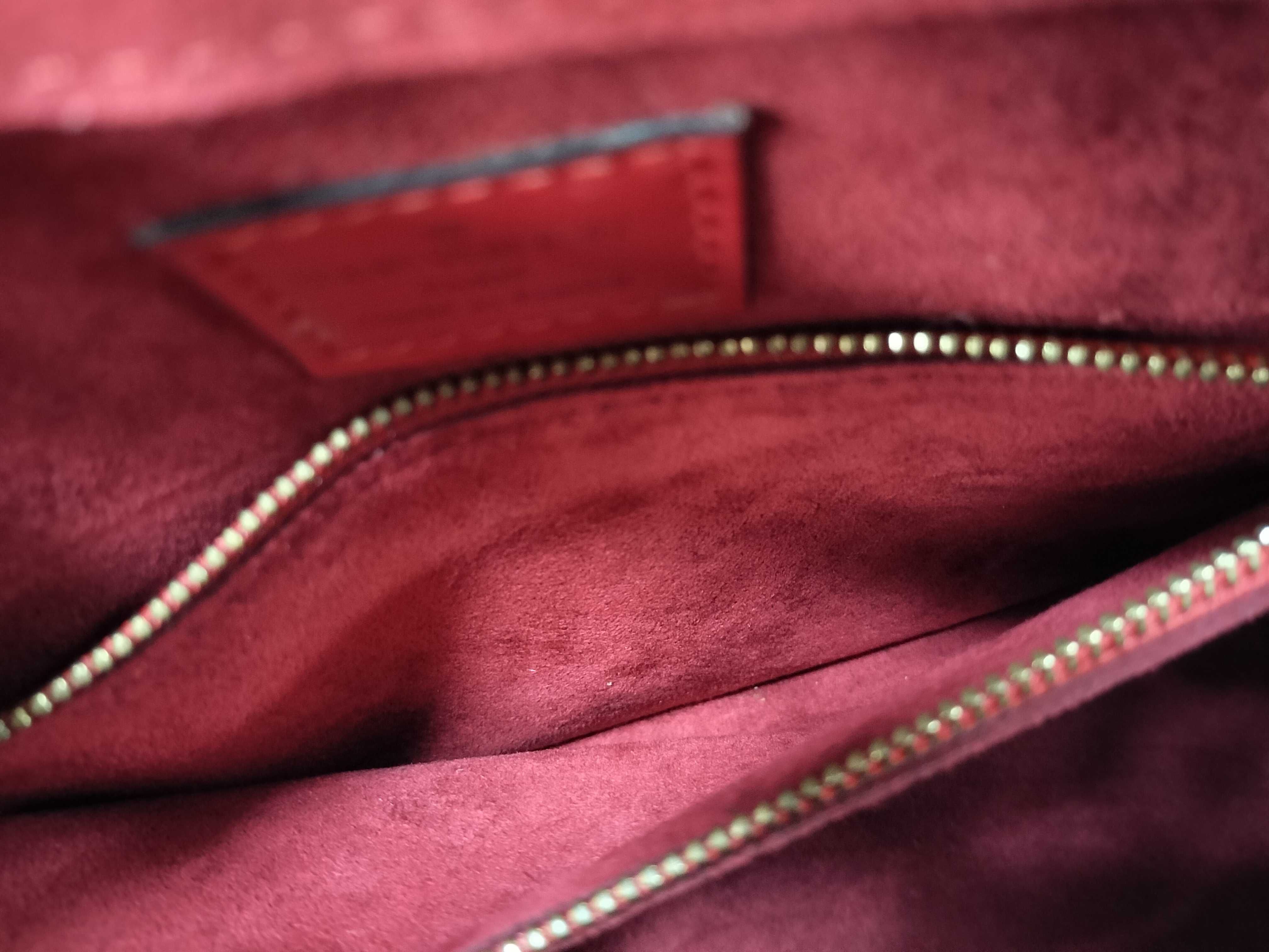 Epi Leather Handbag, M52057 MI0928, Red — view 11