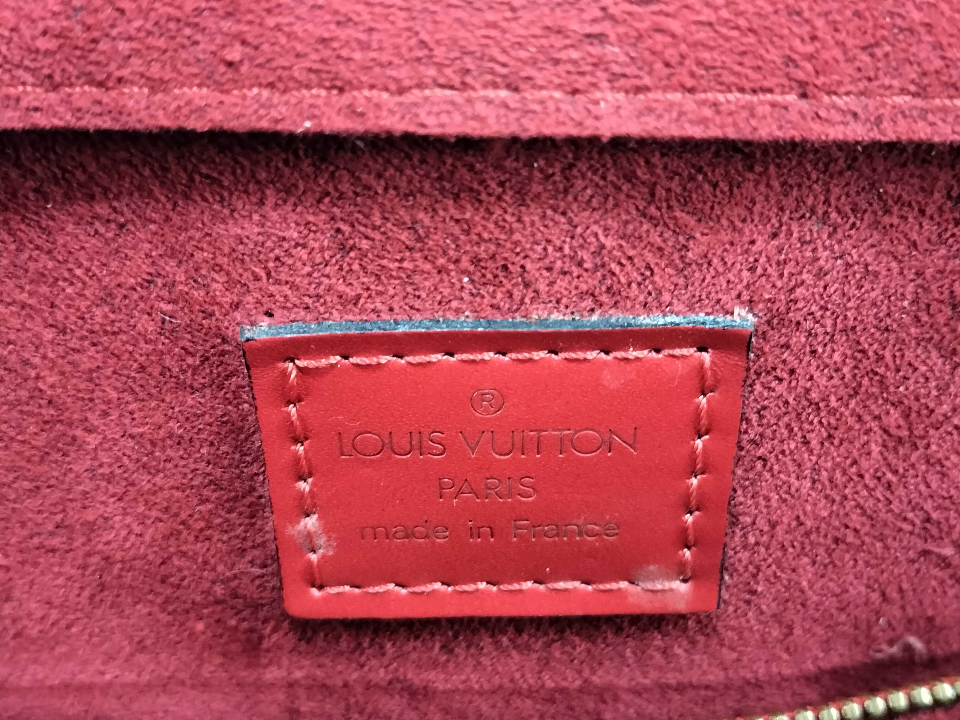 Epi Leather Handbag, M52057 MI0928, Red — view 12