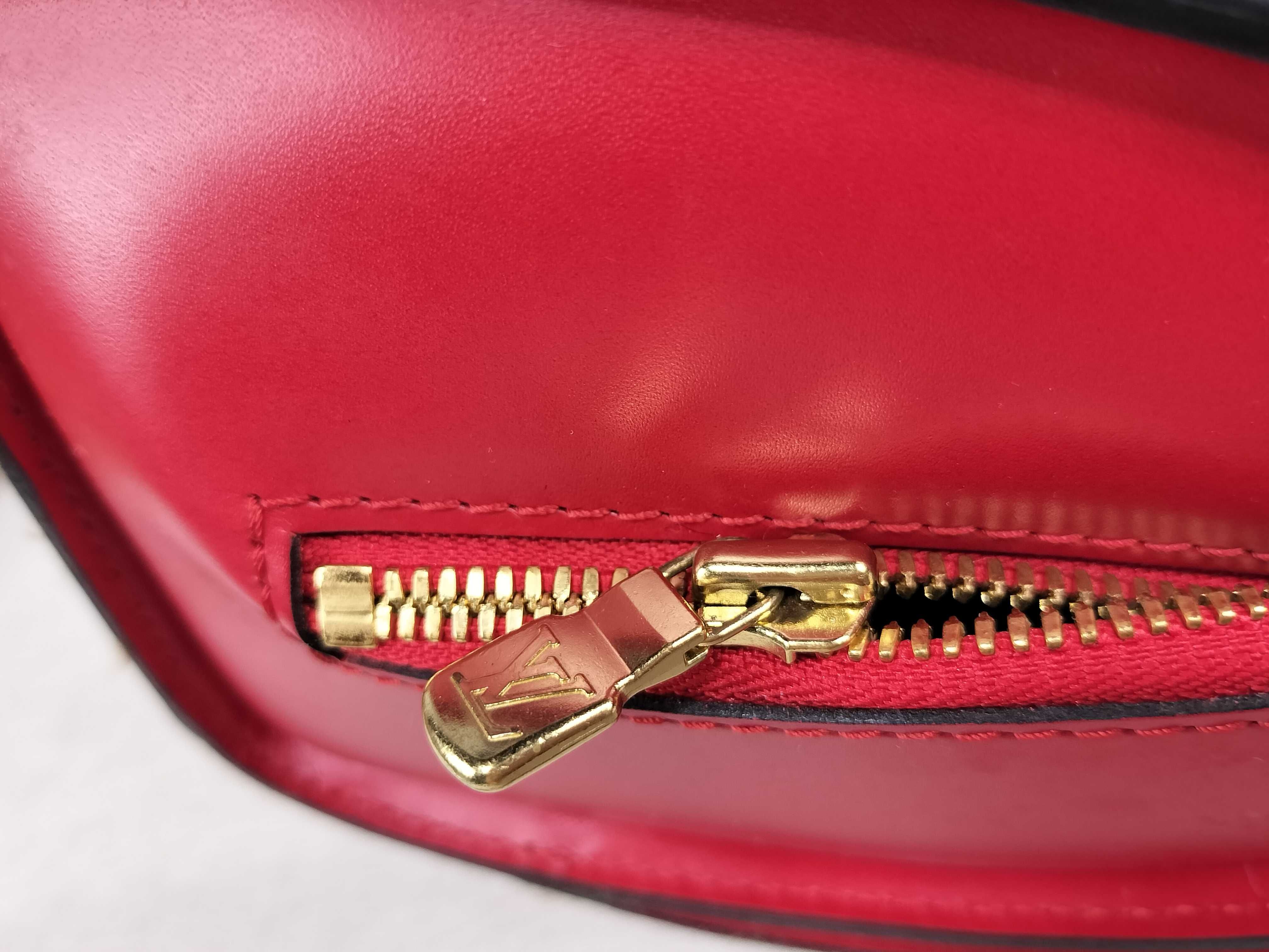 Epi Leather Handbag, M52057 MI0928, Red — view 14