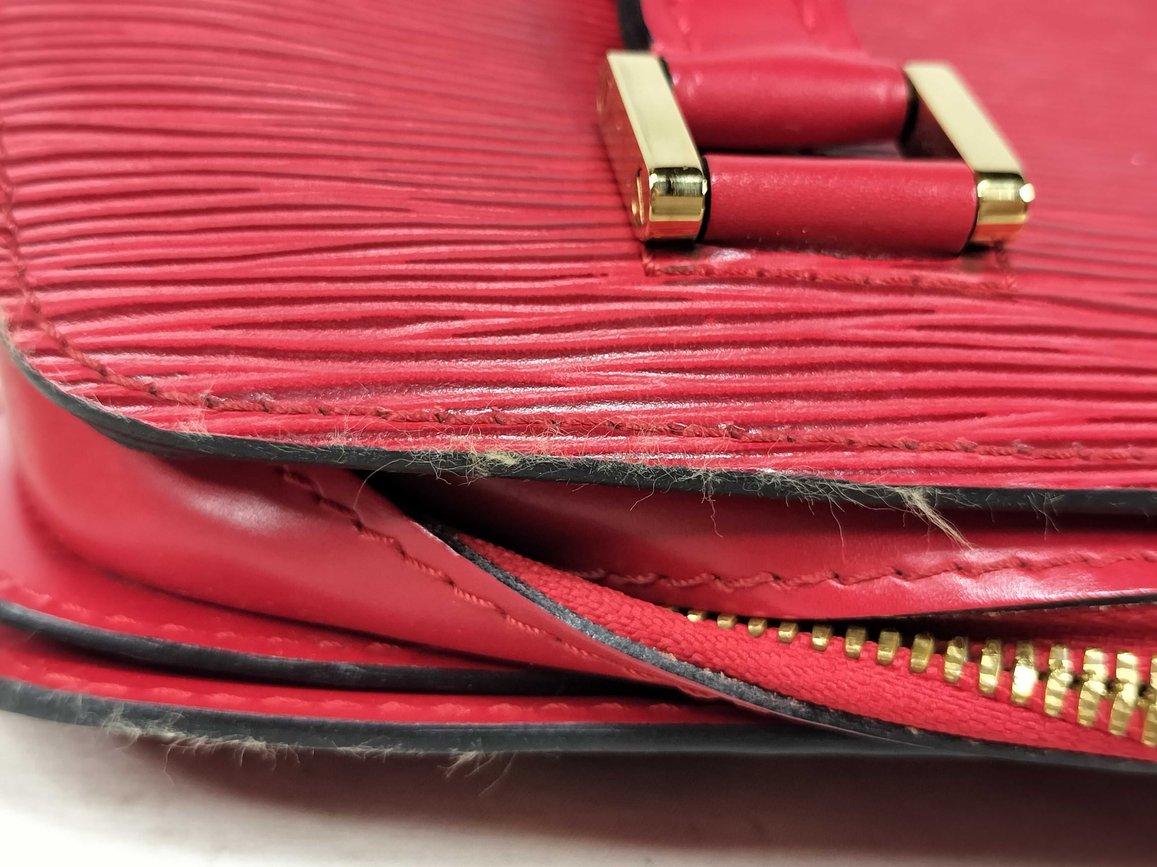 Epi Leather Handbag, M52057 MI0928, Red — view 15