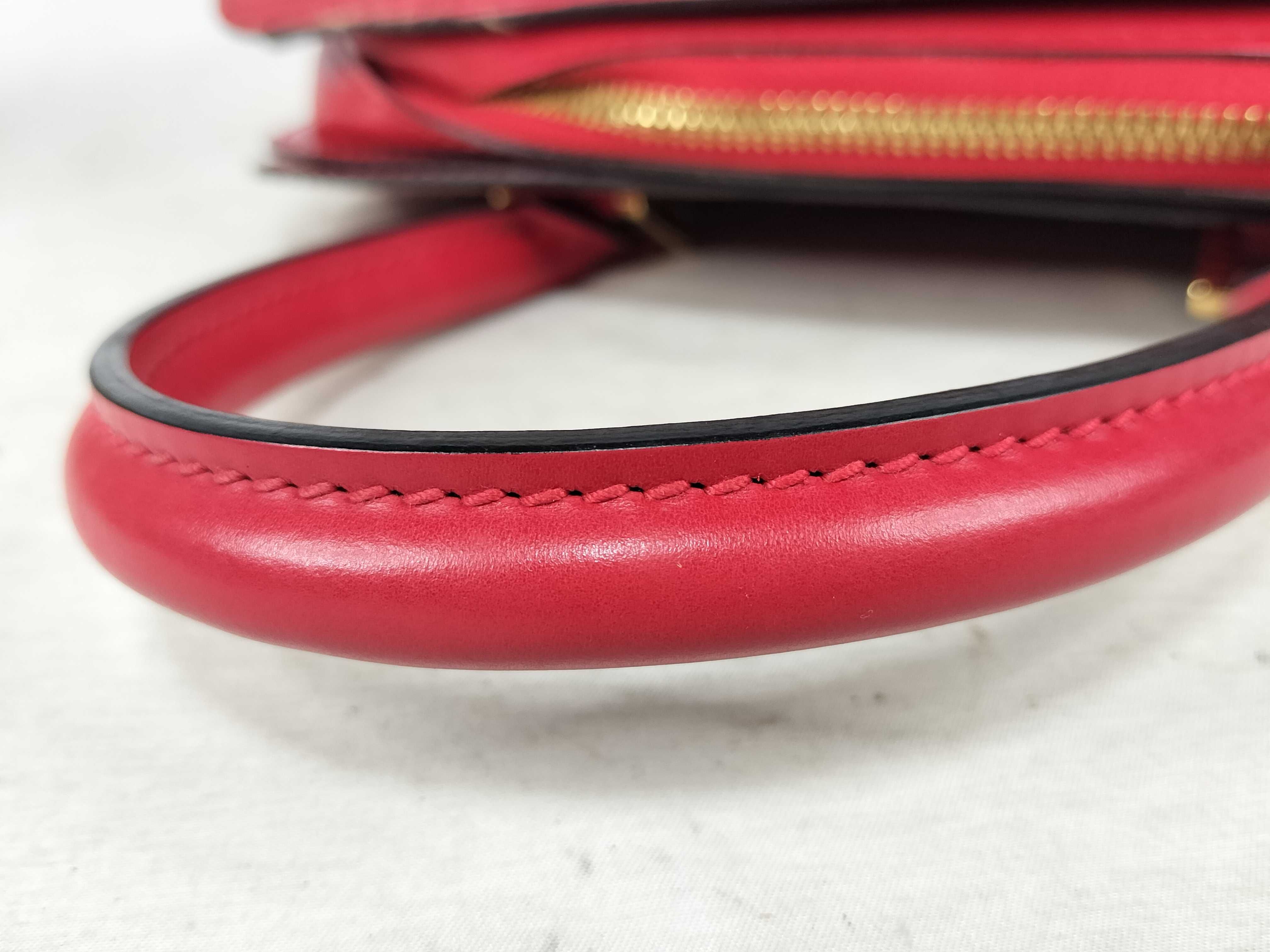 Epi Leather Handbag, M52057 MI0928, Red — view 4
