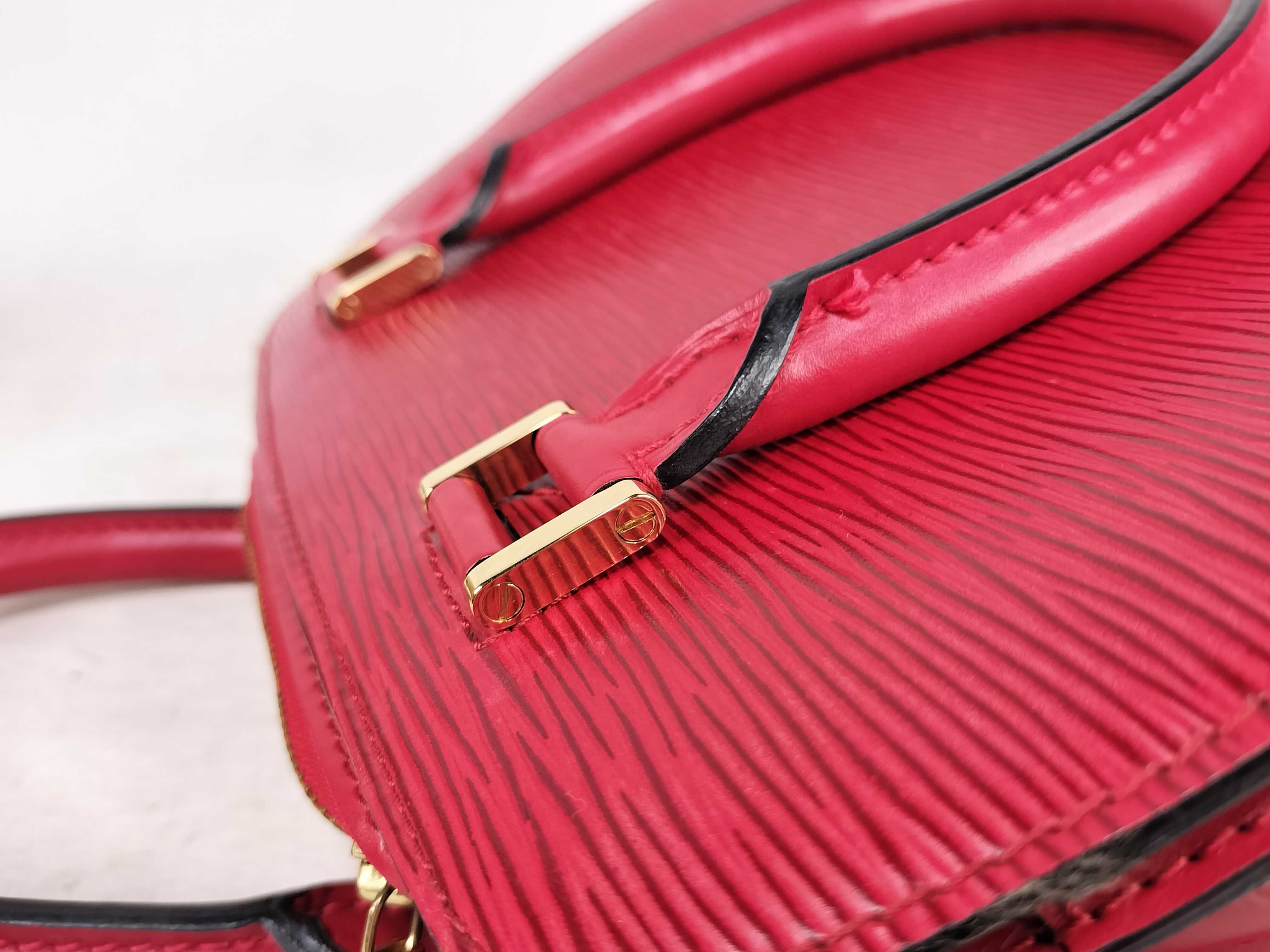Epi Leather Handbag, M52057 MI0928, Red — view 5