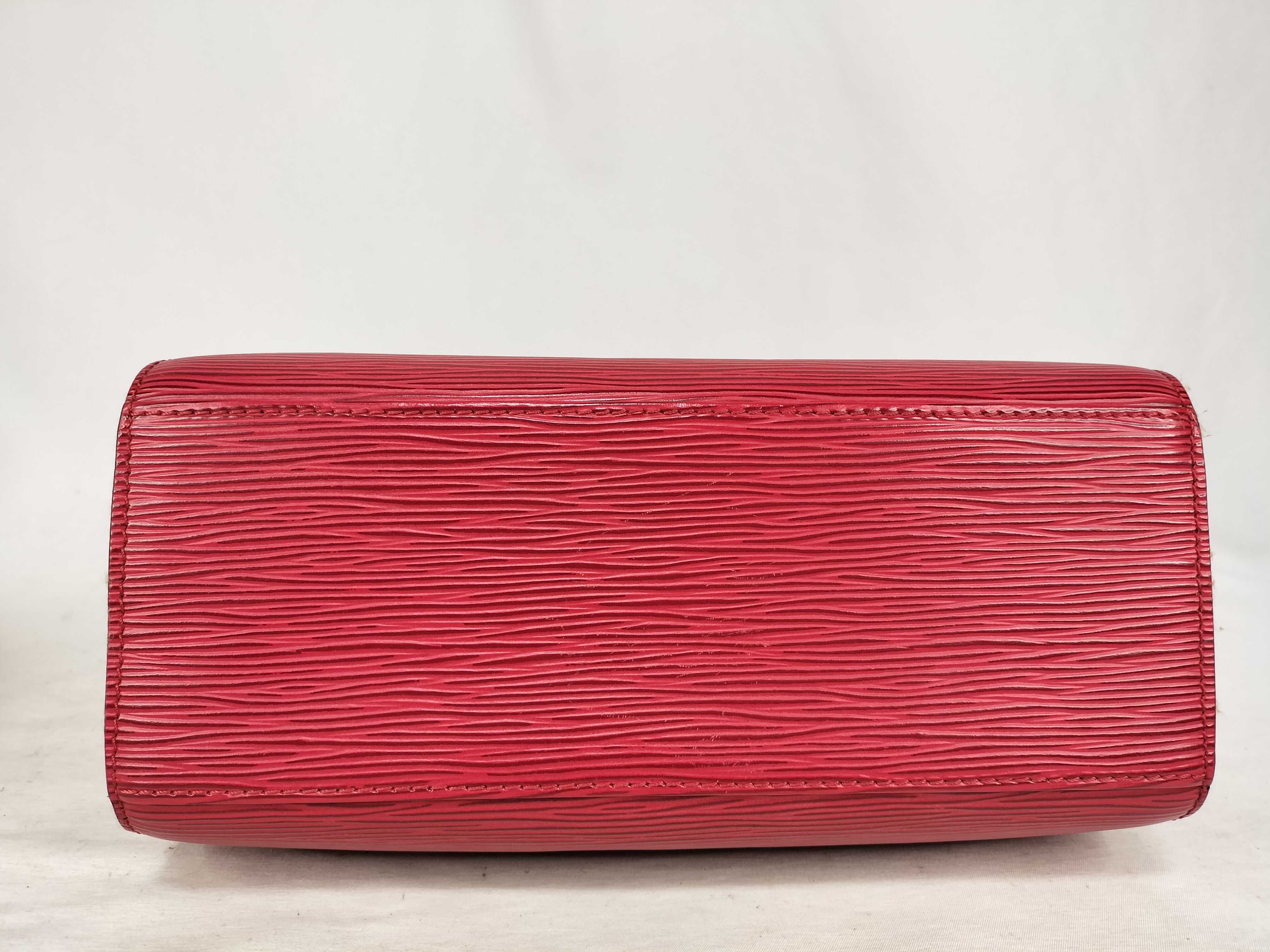 Epi Leather Handbag, M52057 MI0928, Red — view 8