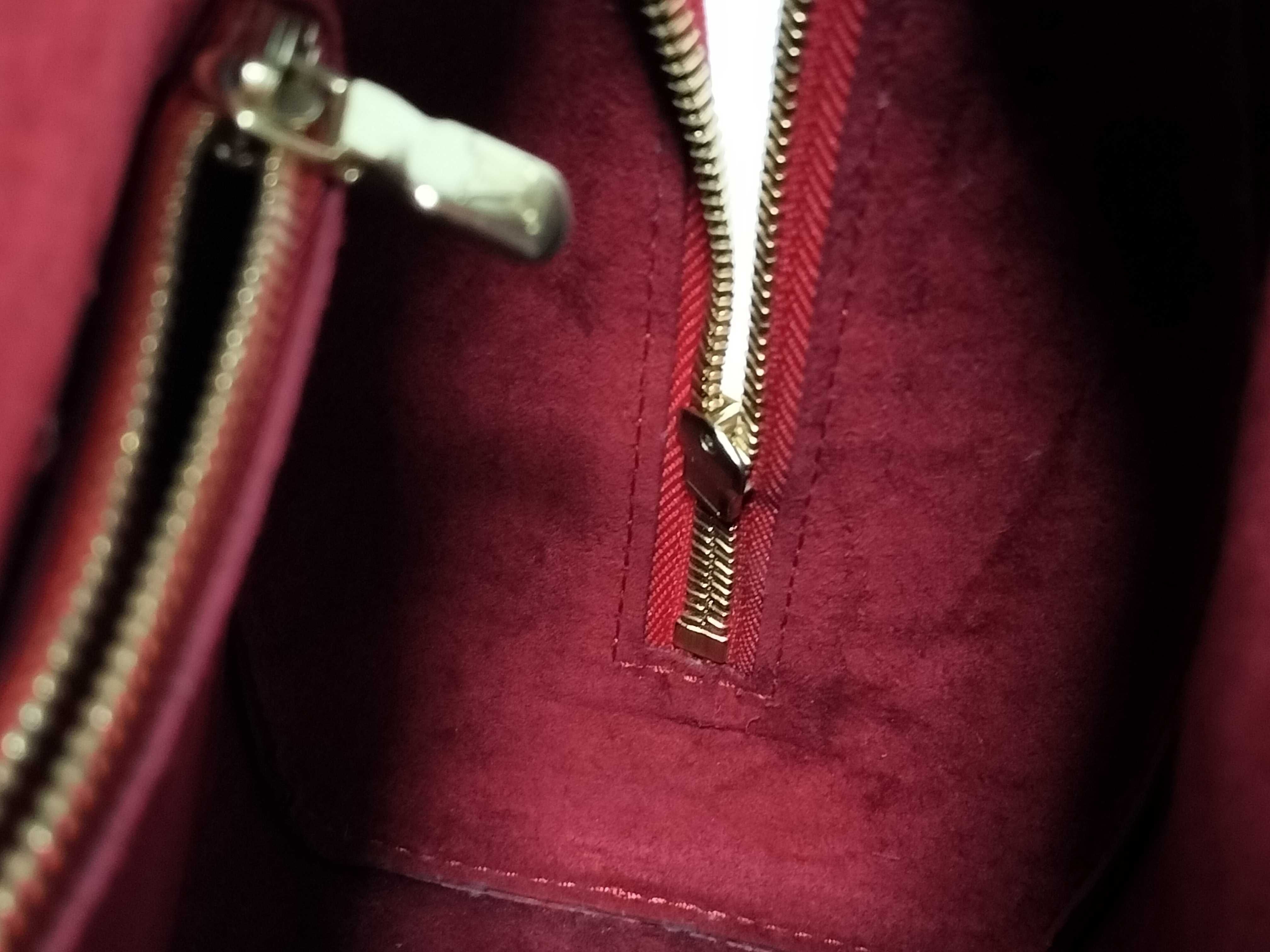 Epi Leather Handbag, M52057 MI0928, Red — view 9