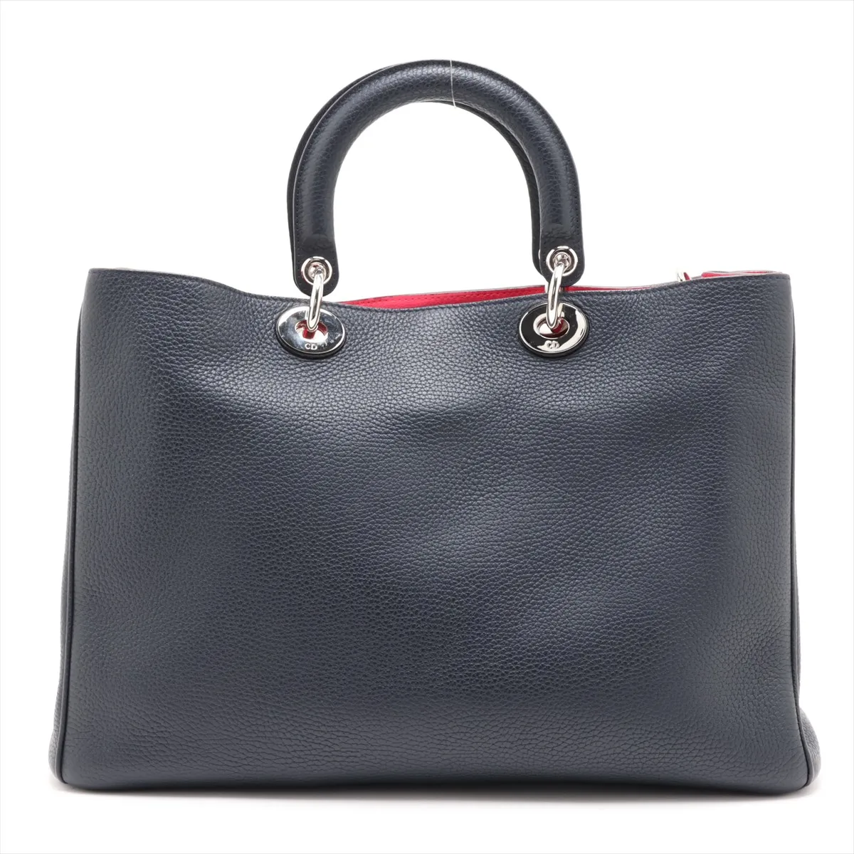Diorissimo Leather 2-Way Handbag, Navy — view 2