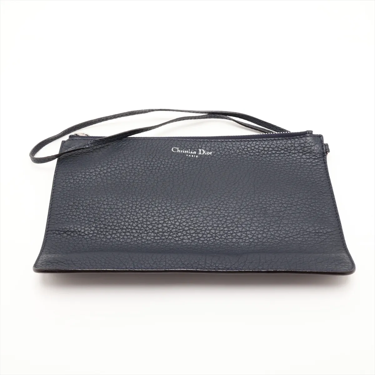 Diorissimo Leather 2-Way Handbag, Navy — view 11