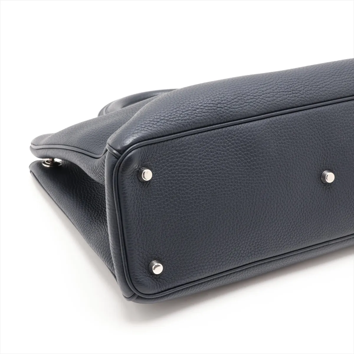 Diorissimo Leather 2-Way Handbag, Navy — view 4
