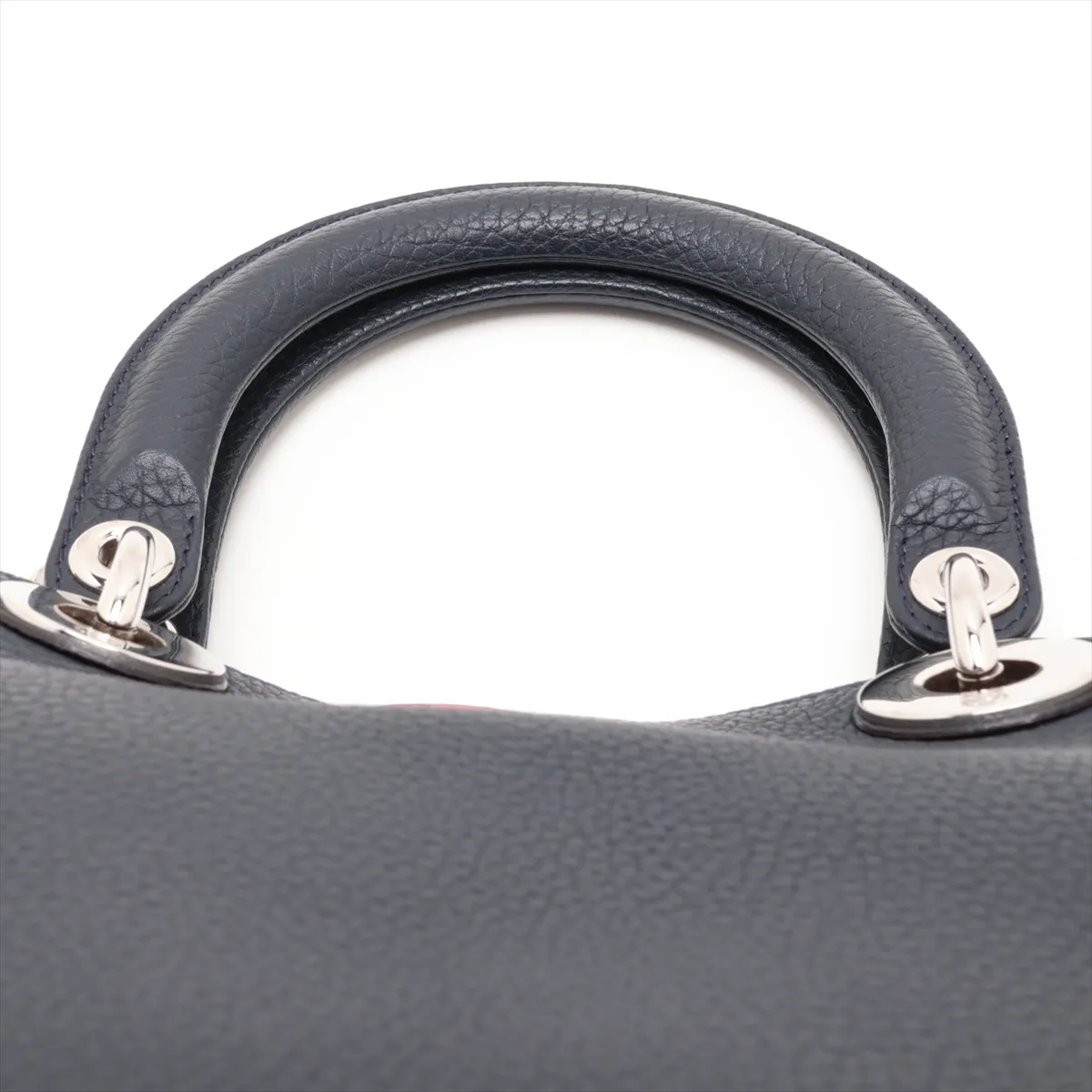 Diorissimo Leather 2-Way Handbag, Navy — view 6