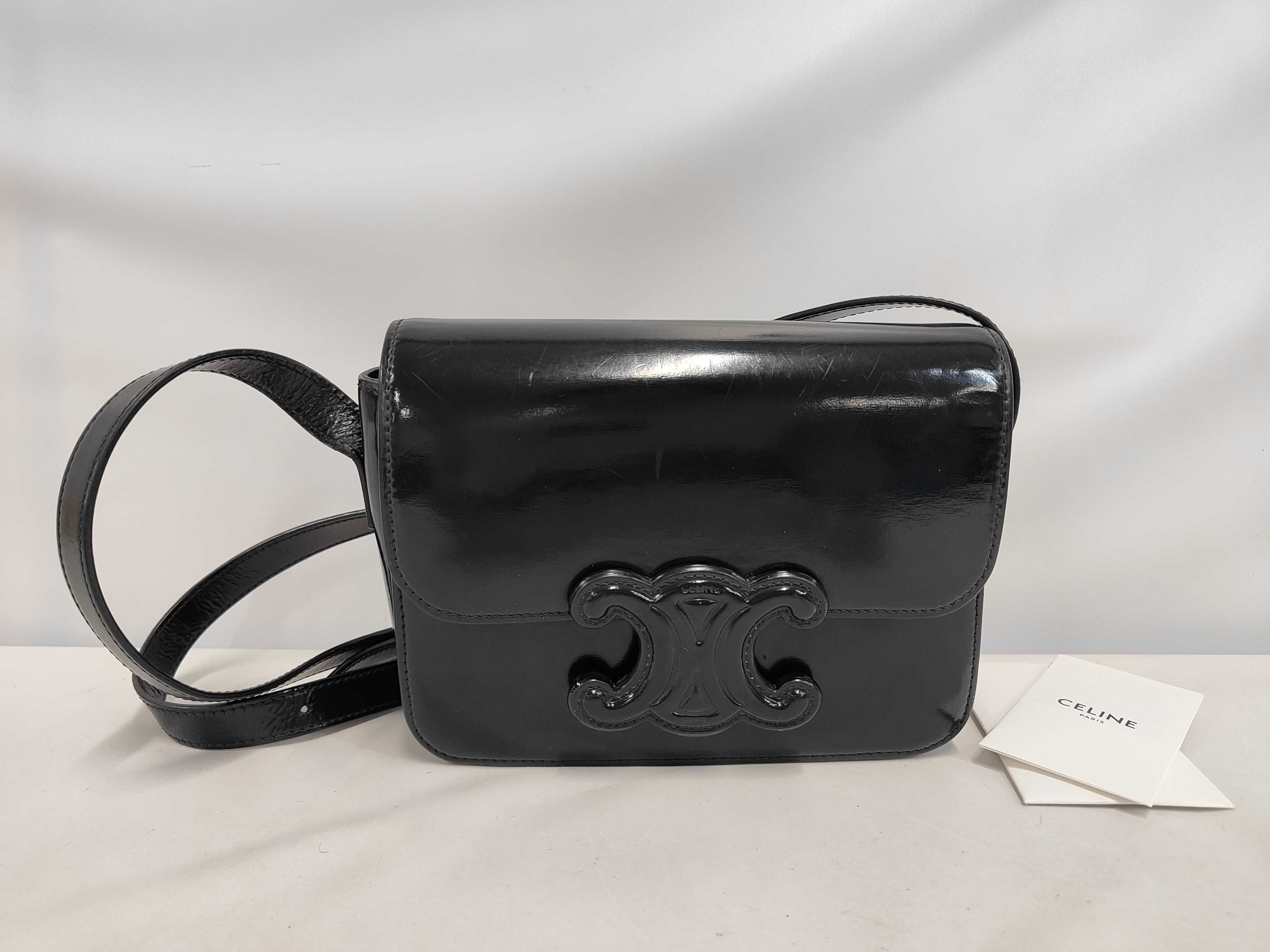 Triomphe Cuile Shoulder Bag Black Shoulder Bag