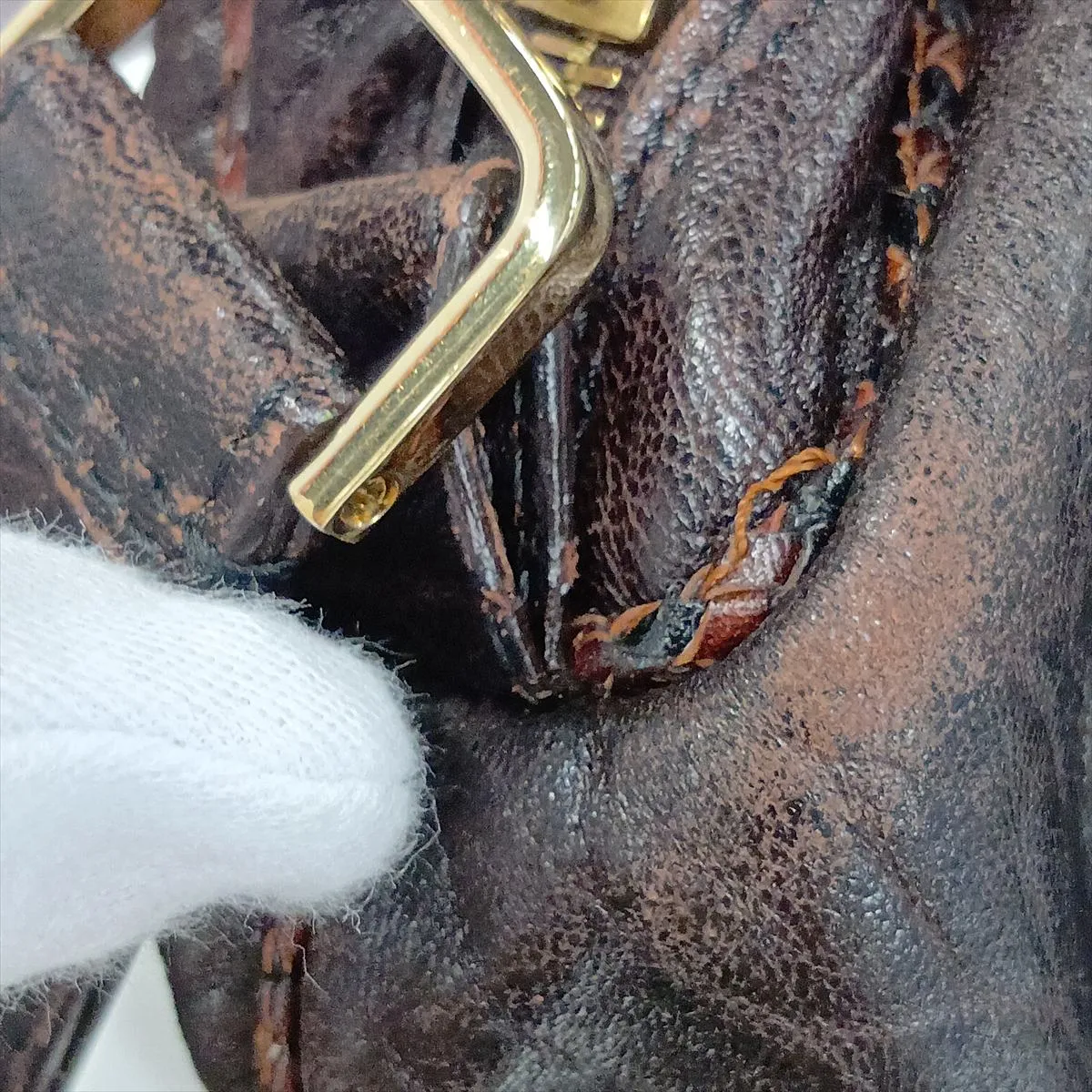 Spy Bag Leather Handbag Brown 8BL078 — view 10