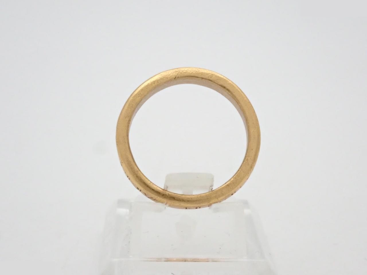 logo gold ring, size #11 — view 3