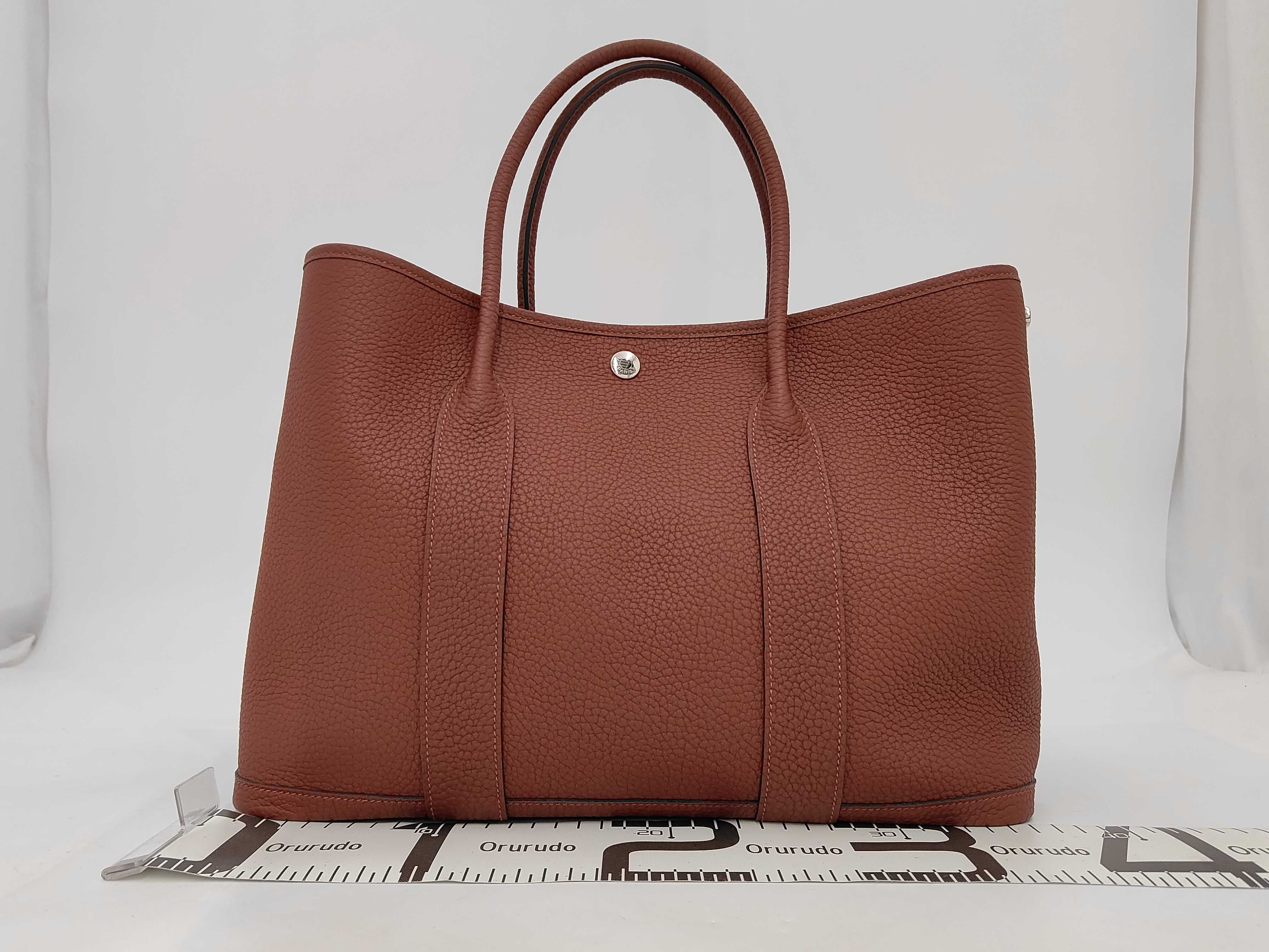 Garden Party PM Rouge H Negonda Silver Hardware K Stamp Handbag — view 2