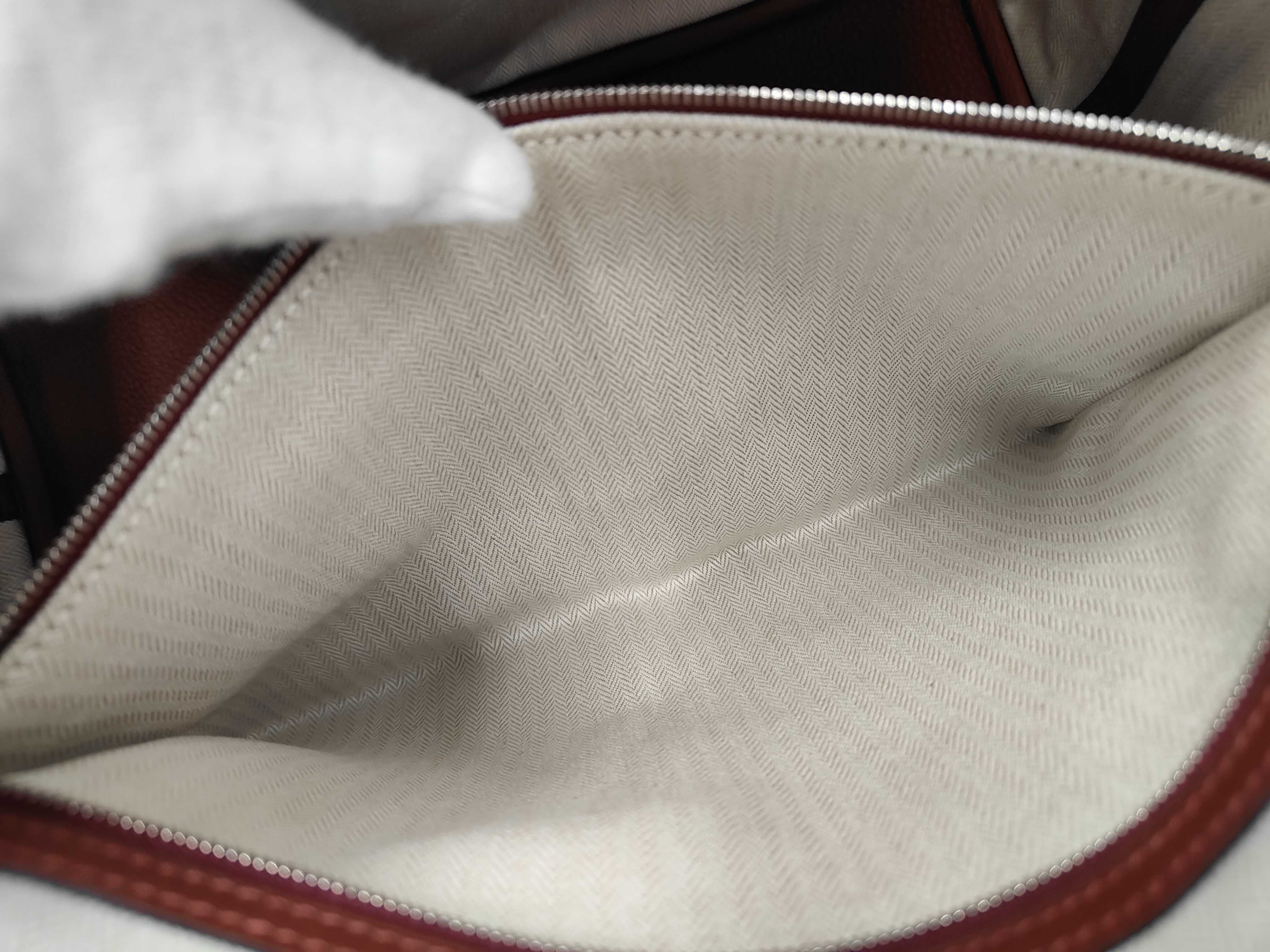 Garden Party PM Rouge H Negonda Silver Hardware K Stamp Handbag — view 11